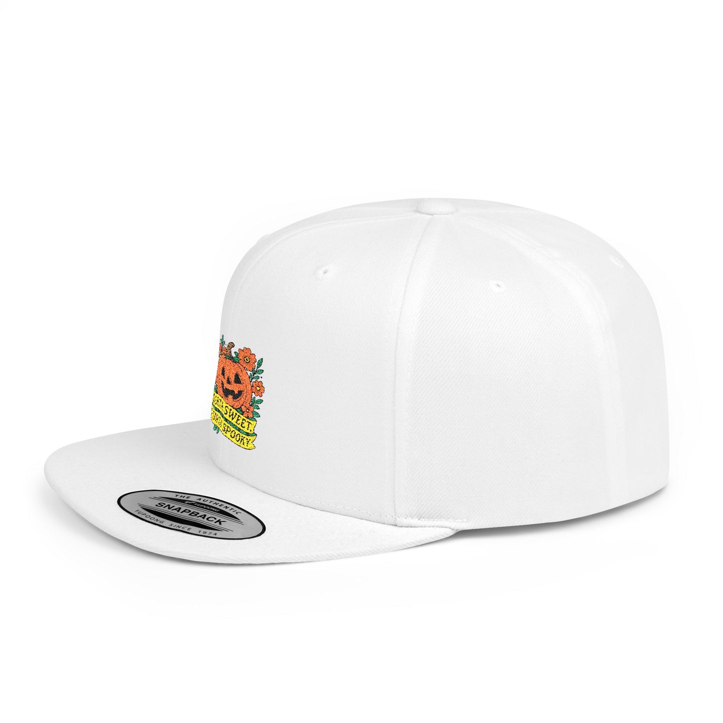 Cute Pumpkin Design – Sorta Sweet, Sorta Spooky Halloween Artwork Snapback Cap