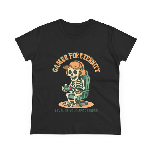 Halloween Gamer Tee, Gamer for Eternity Shirt, Spooky T-Shirt, Video Game Apparel, Halloween Costume Top