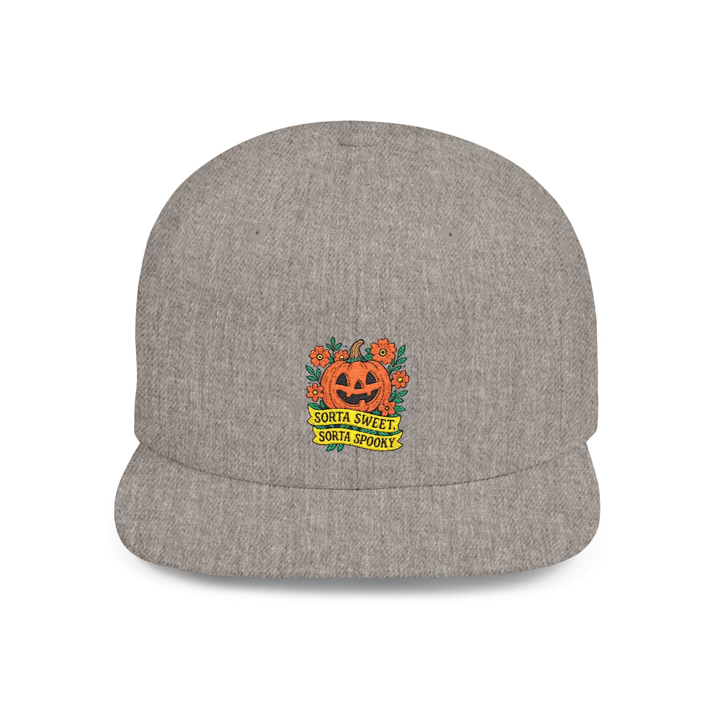 Cute Pumpkin Design – Sorta Sweet, Sorta Spooky Halloween Artwork Snapback Cap