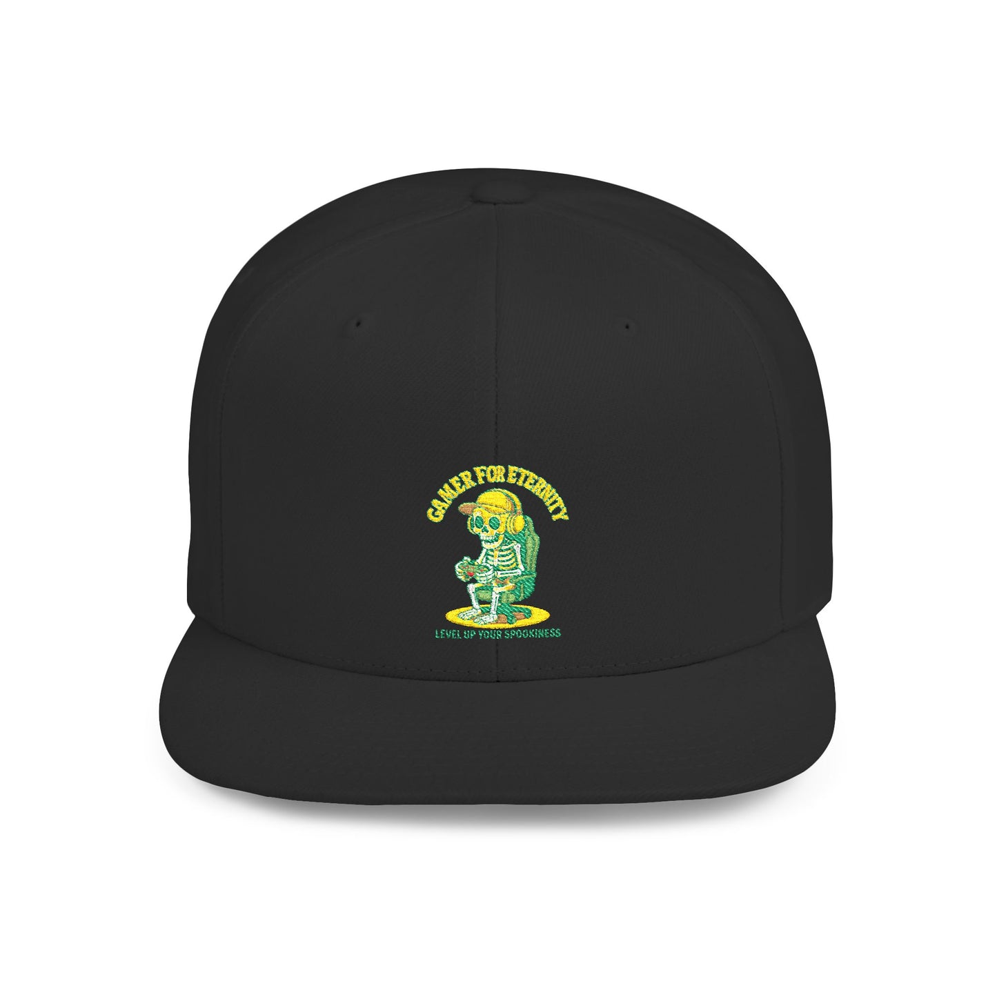 Trendy Flat Bill Snapback Hat, Casual Outdoor Cap, Custom Graphic Hat, Perfect for Summer Festivals, Streetwear Accessory, Snapback Cap