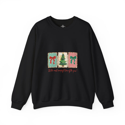 Festive Christmas Tree & Bow Design | It’s the Most Wonderful Time of the Year – Holiday Shirt, Mug, Tote & Home Decor