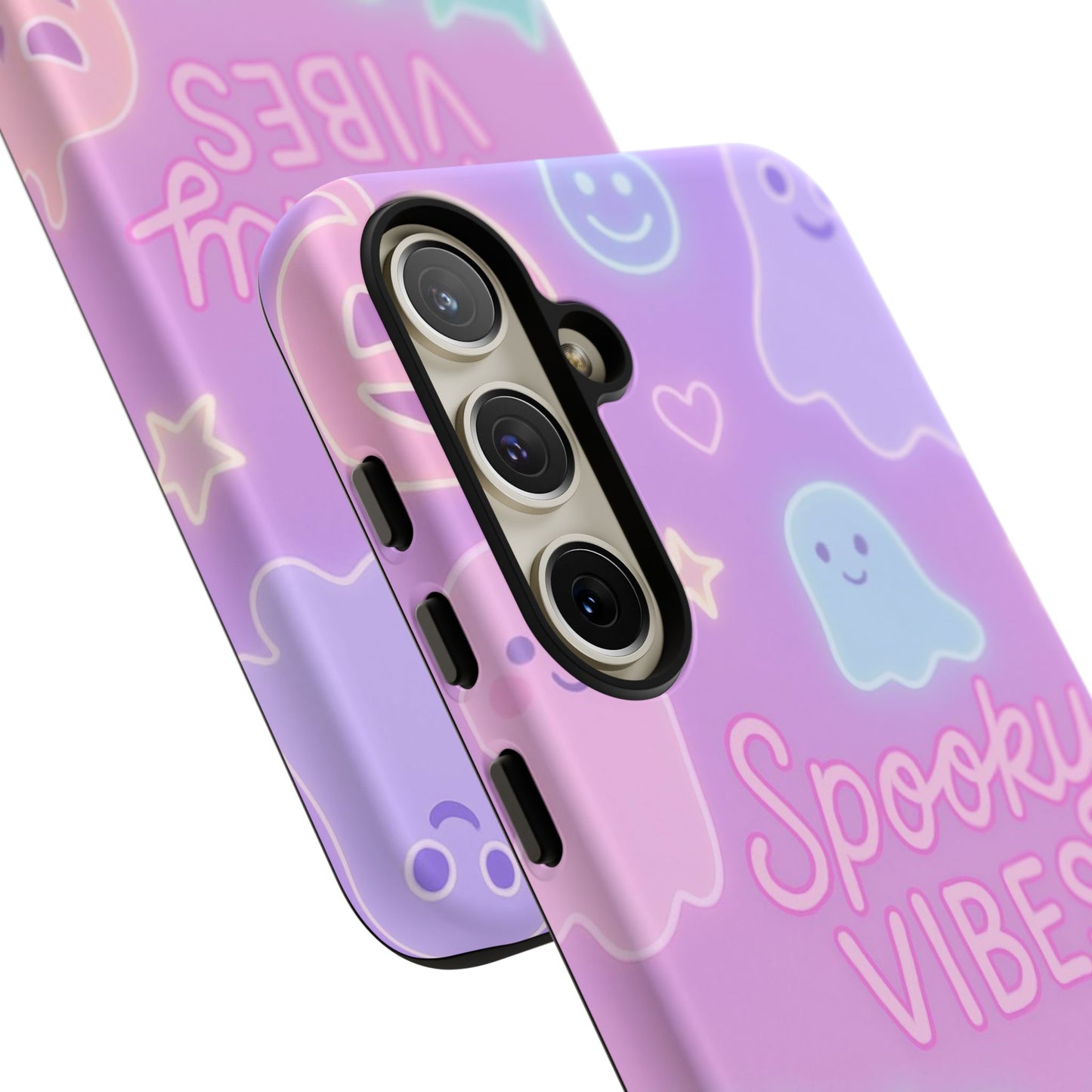 Spooky Vibes Pastel Halloween Design | Cute Ghosts, Pumpkins & Bats Aesthetic Phone Cases
