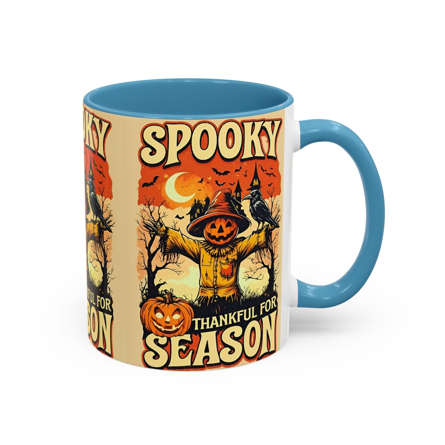 Spooky Thankful for the Season Mug π | Cute Pumpkin Halloween Coffee Cup Accent Mug