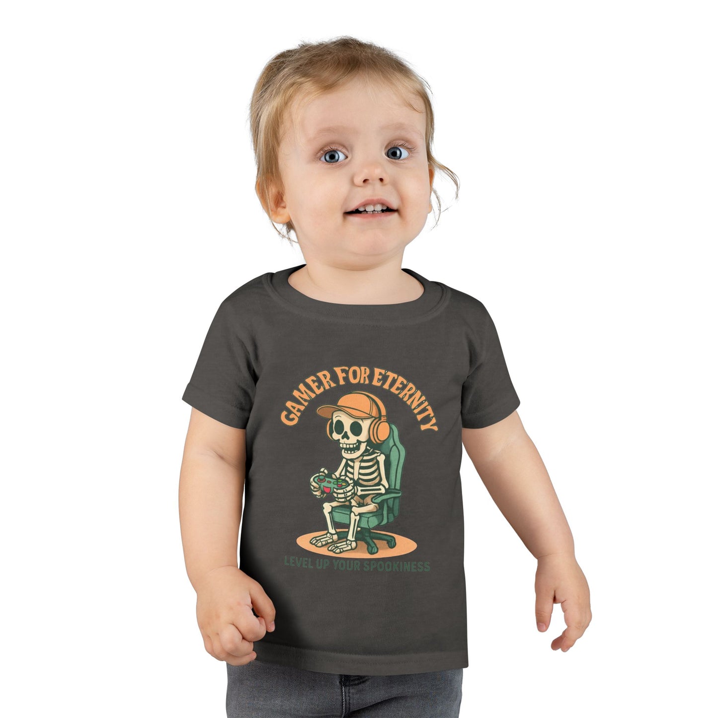 Toddler Skeleton Gamer T-Shirt, Cute Kids Tee, Halloween Costume, Birthday Gift, Casual Wear, Funny Toddler Shirt, Toddler T-Shirt