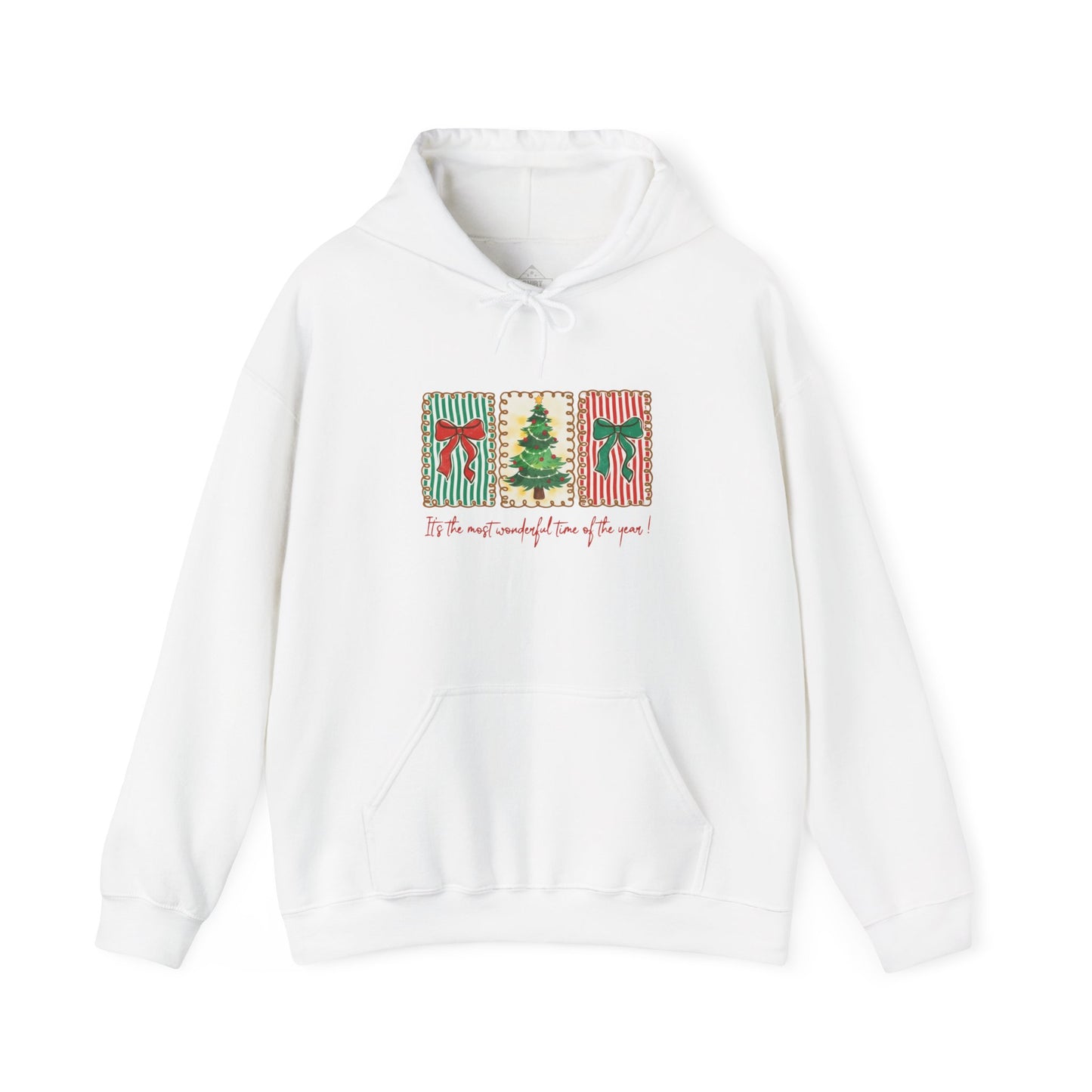 Festive Christmas Tree & Bow Design | It’s the Most Wonderful Time of the Year – Holiday Shirt, Mug, Tote & Home Decor