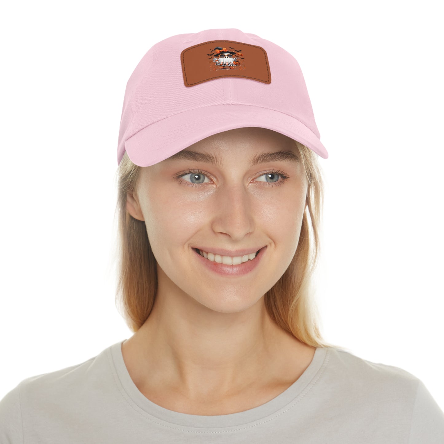 Cute Halloween Ghost T-Shirt | Trendy Witch Ghost Outfit | Spooky Fall Shirt for Women | Pumpkin Aesthetic Halloween Apparel Gift Dad Hat
