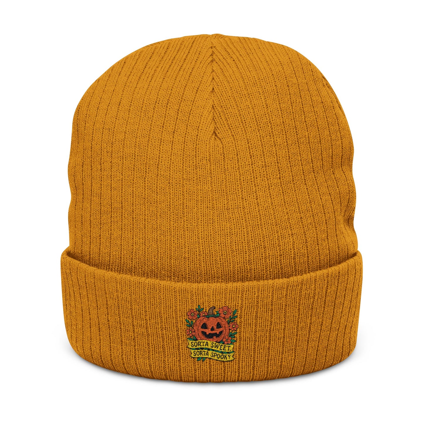 Cute Pumpkin Design – Sorta Sweet, Sorta Spooky Halloween Artwork Knit Cap