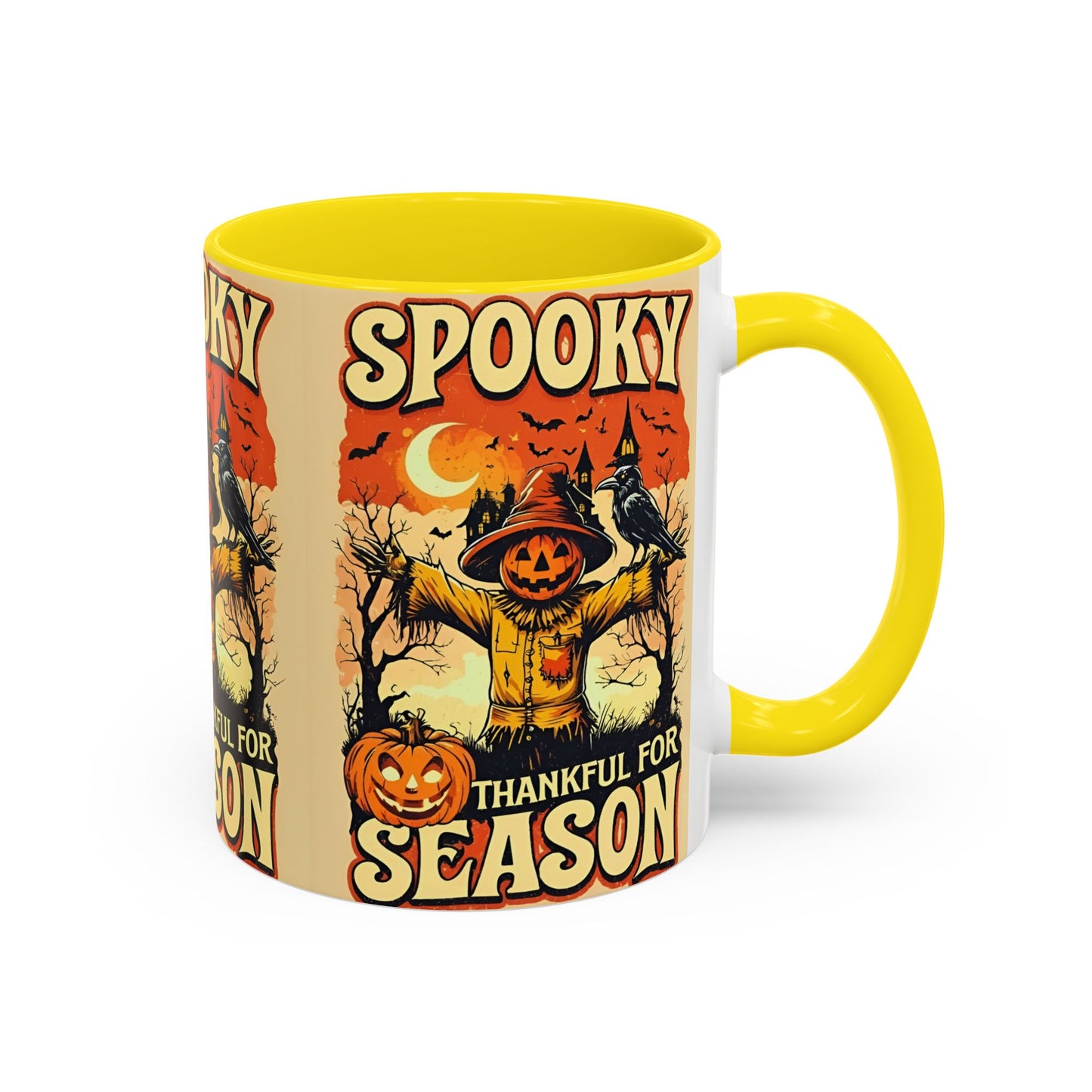 Spooky Thankful for the Season Mug π | Cute Pumpkin Halloween Coffee Cup Accent Mug
