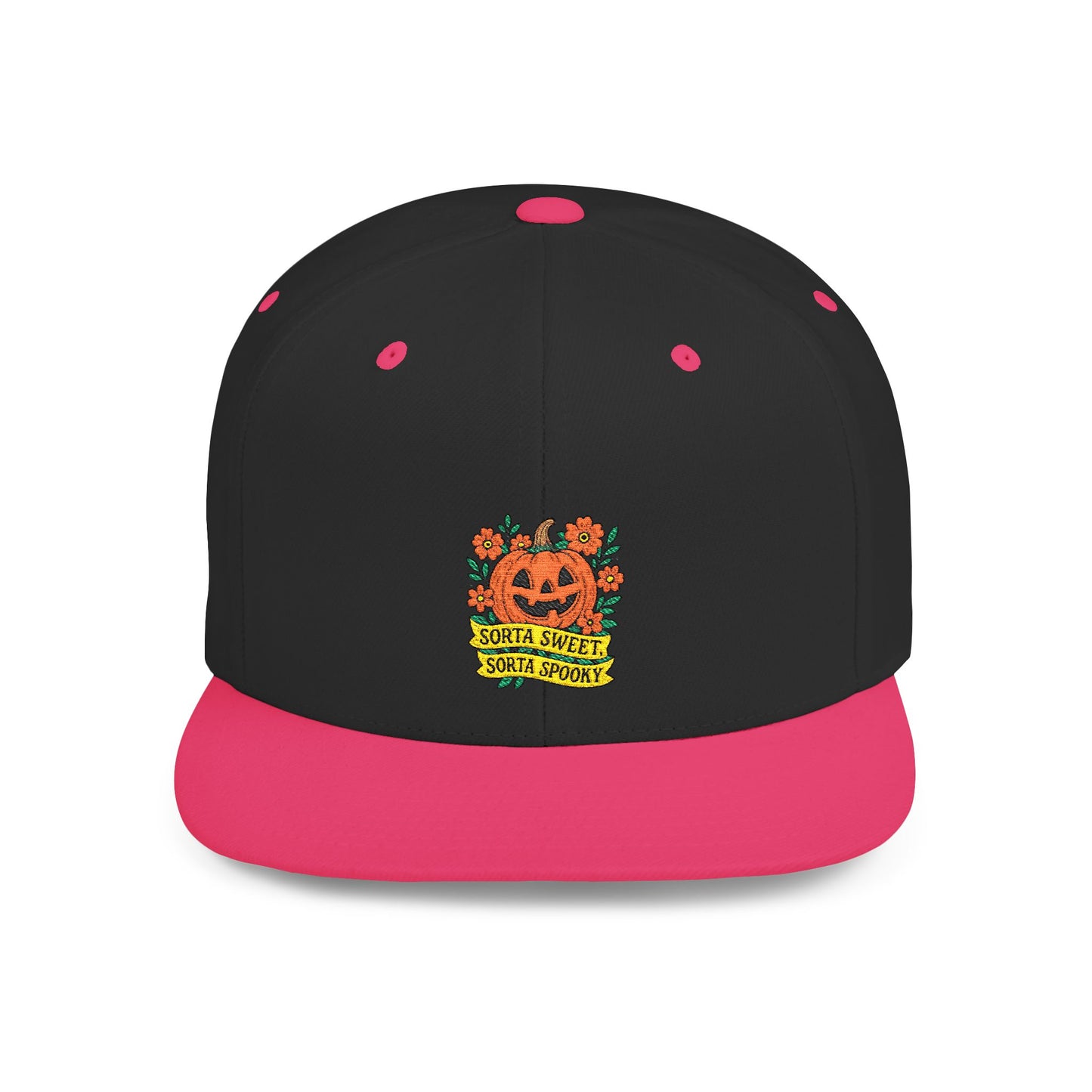 Cute Pumpkin Design – Sorta Sweet, Sorta Spooky Halloween Artwork Snapback Cap