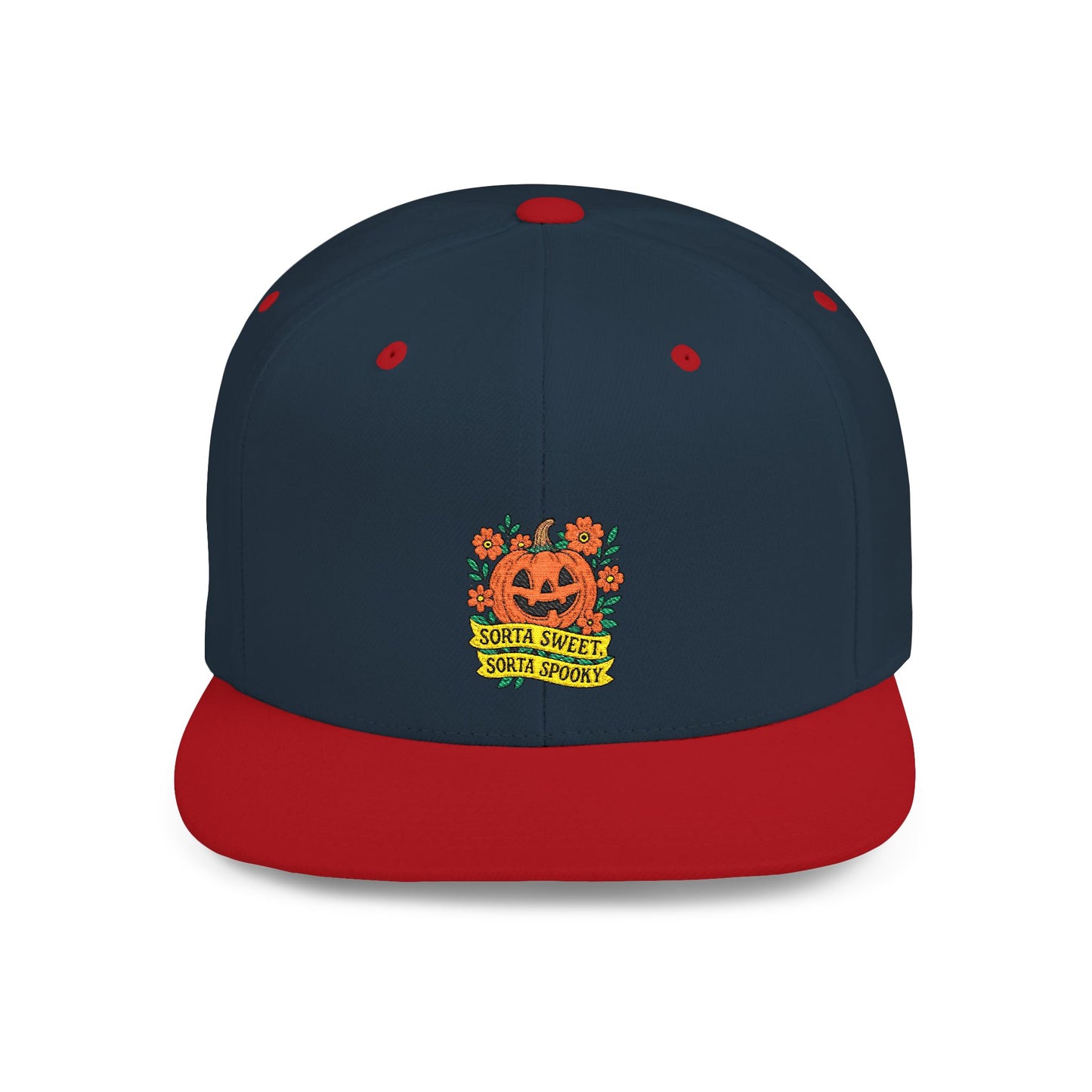 Cute Pumpkin Design – Sorta Sweet, Sorta Spooky Halloween Artwork Snapback Cap