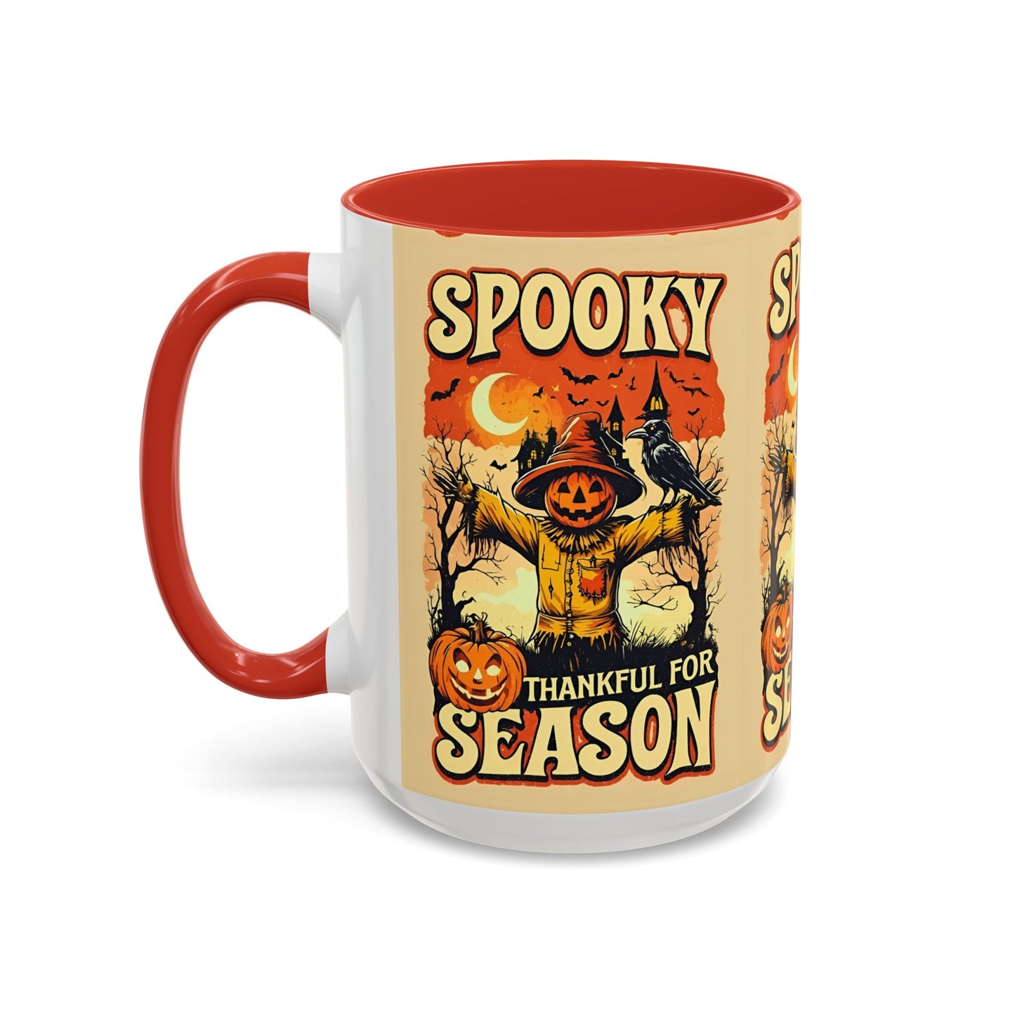 Spooky Thankful for the Season Mug π | Cute Pumpkin Halloween Coffee Cup Accent Mug