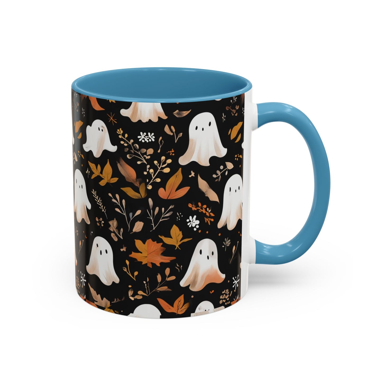 Halloween Ghost Coffee Mug, Cute Fall Mug, Spooky Drinkware, Autumn Gift, Ghost Decor, Accent Mug