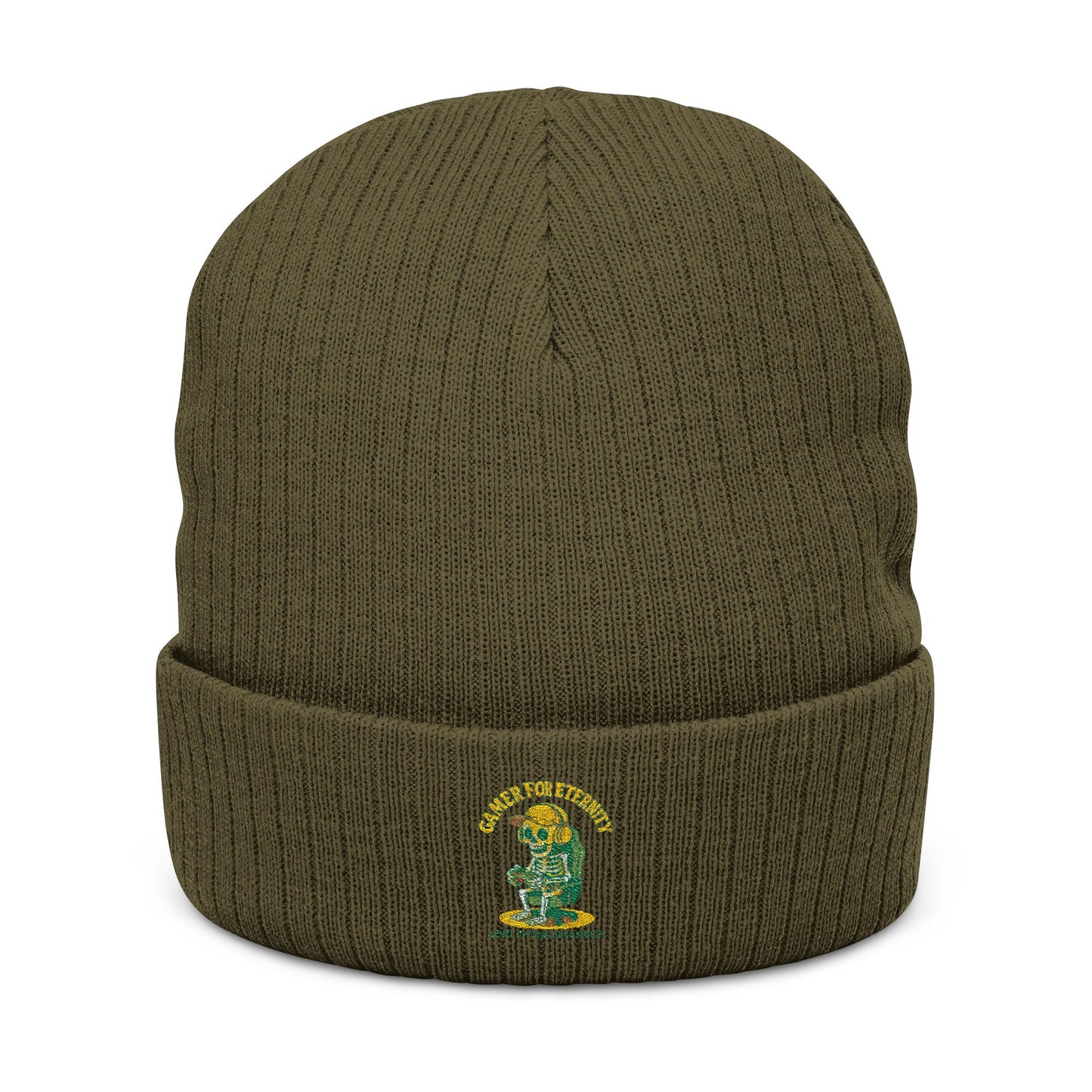 Custom Ribbed Knit Beanie with Embroidery, Perfect Gift for Winter, Beanie Hat for Men and Women, Warm Headwear for Holidays, Knit Cap