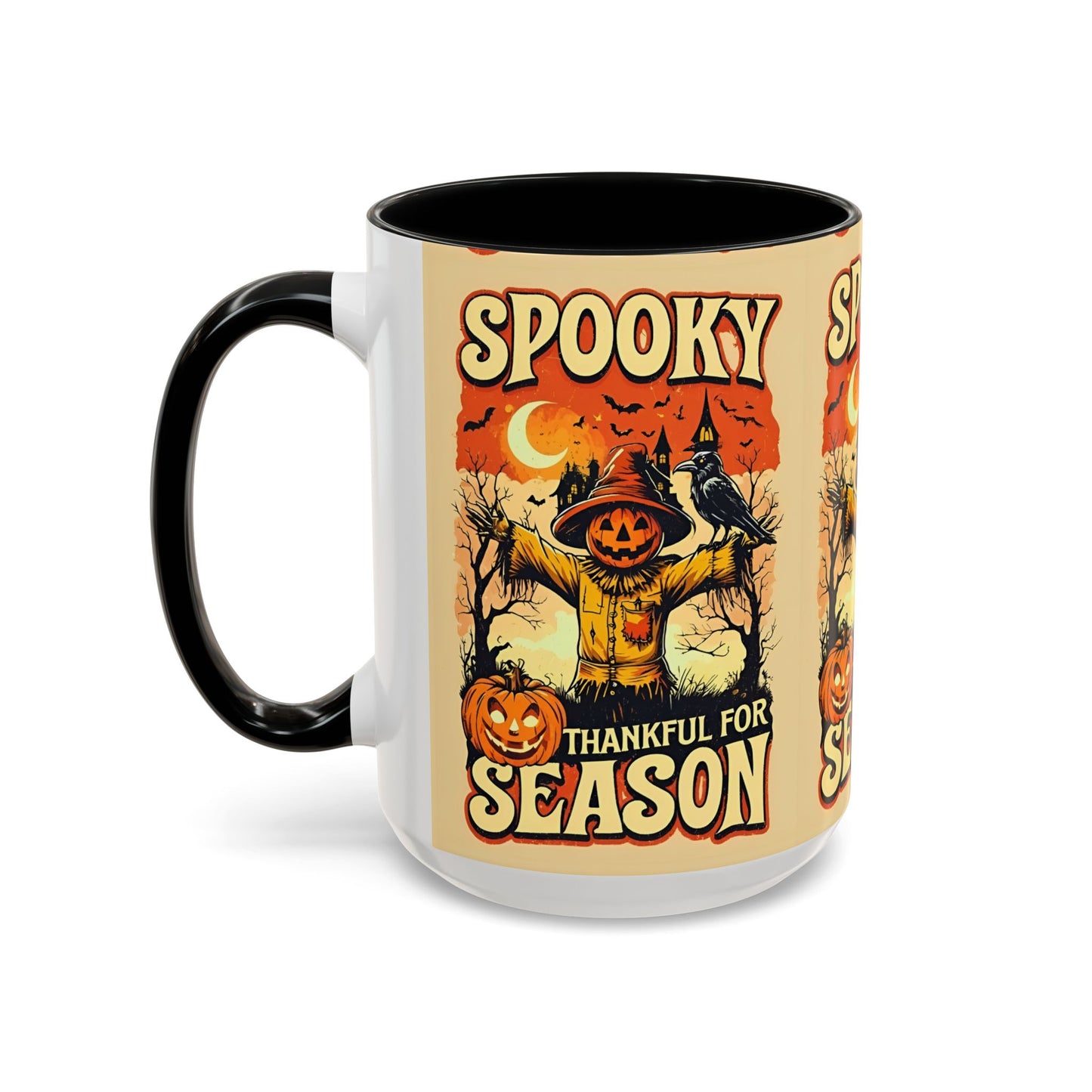 Spooky Thankful for the Season Mug π | Cute Pumpkin Halloween Coffee Cup Accent Mug