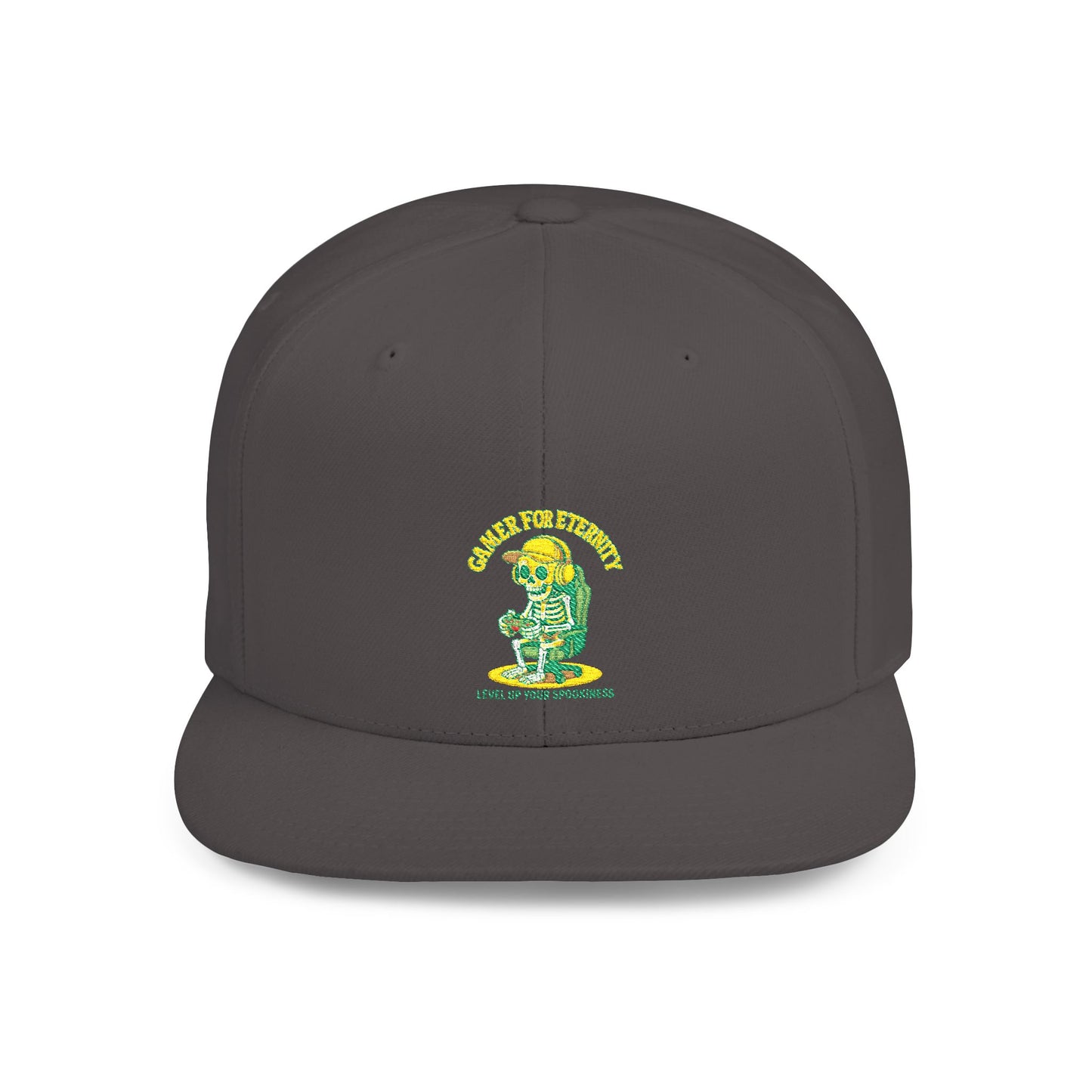 Trendy Flat Bill Snapback Hat, Casual Outdoor Cap, Custom Graphic Hat, Perfect for Summer Festivals, Streetwear Accessory, Snapback Cap