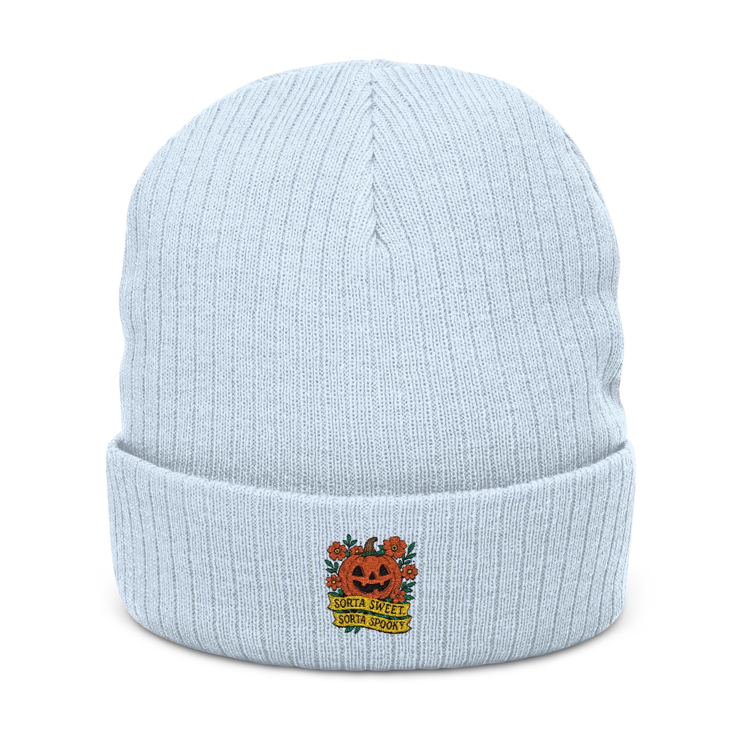 Cute Pumpkin Design – Sorta Sweet, Sorta Spooky Halloween Artwork Knit Cap