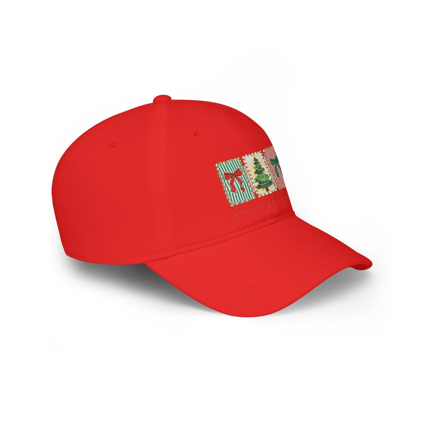 Festive Christmas Tree & Bow Design | It’s the Most Wonderful Time of the Year – Holiday Shirt, Mug, Tote & Home Decor Baseball Caps
