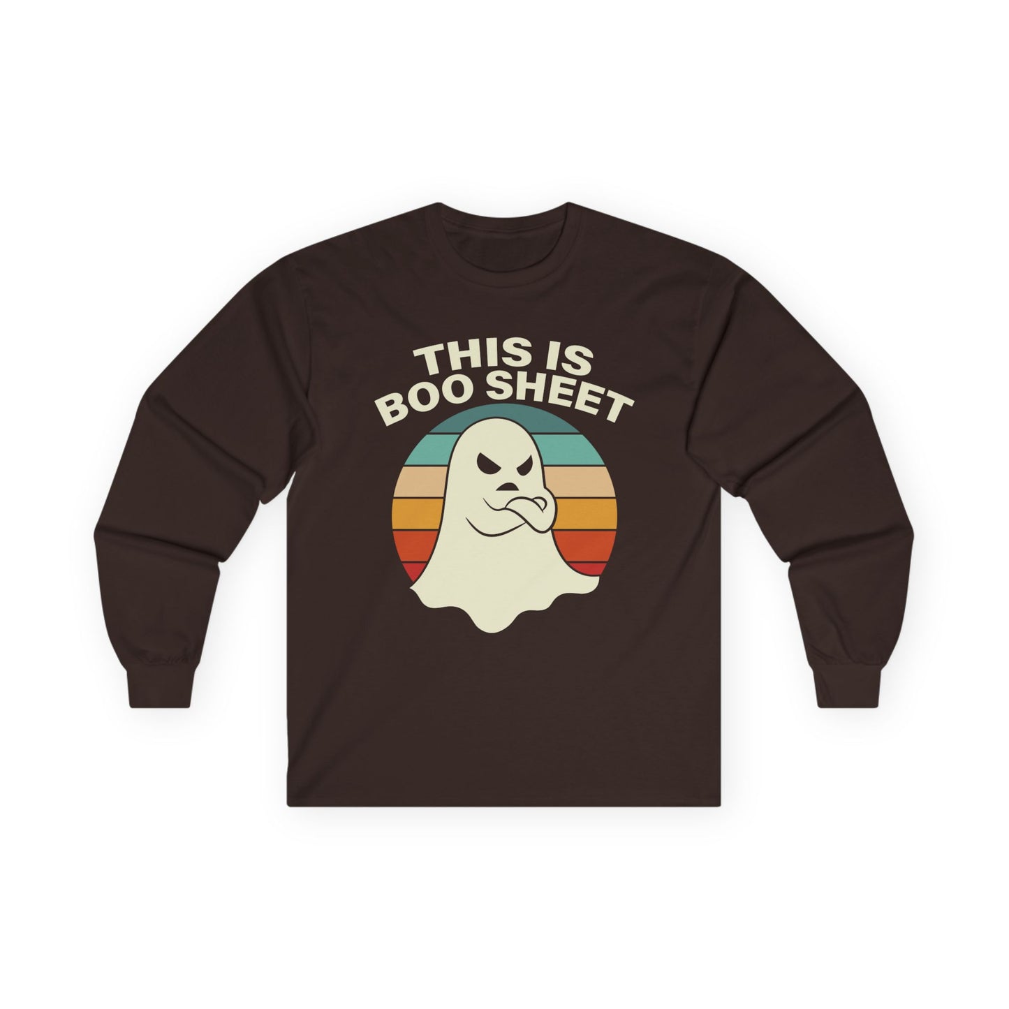 This Is Boo Sheet Funny Halloween T‑Shirt | Sarcastic Ghost Shirt for Spooky Season | Retro Ghost Graphic Tee for Men & Women