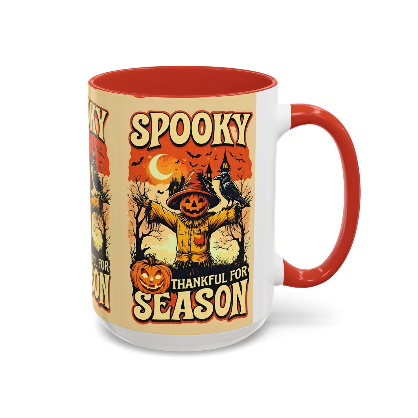 Spooky Thankful for the Season Mug π | Cute Pumpkin Halloween Coffee Cup Accent Mug