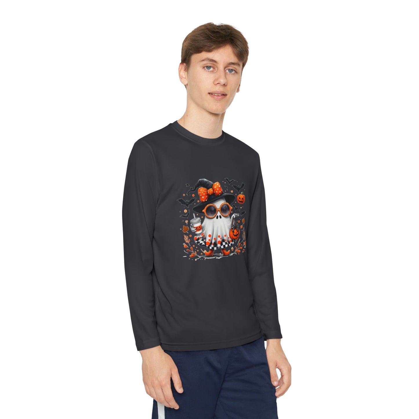 Cute Halloween Ghost  | Trendy Witch Ghost Outfit | Spooky Fall Shirt for Women | Pumpkin Aesthetic Halloween Apparel Gift