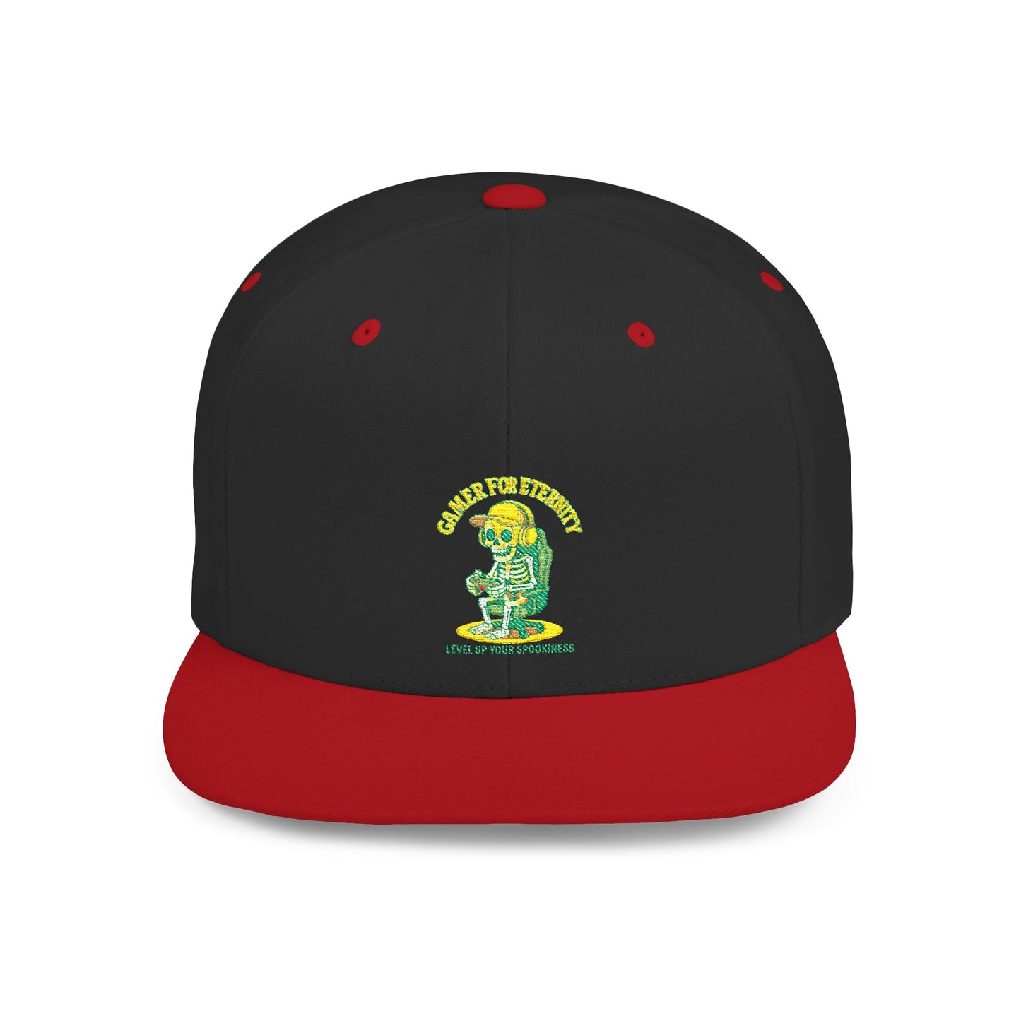 Trendy Flat Bill Snapback Hat, Casual Outdoor Cap, Custom Graphic Hat, Perfect for Summer Festivals, Streetwear Accessory, Snapback Cap