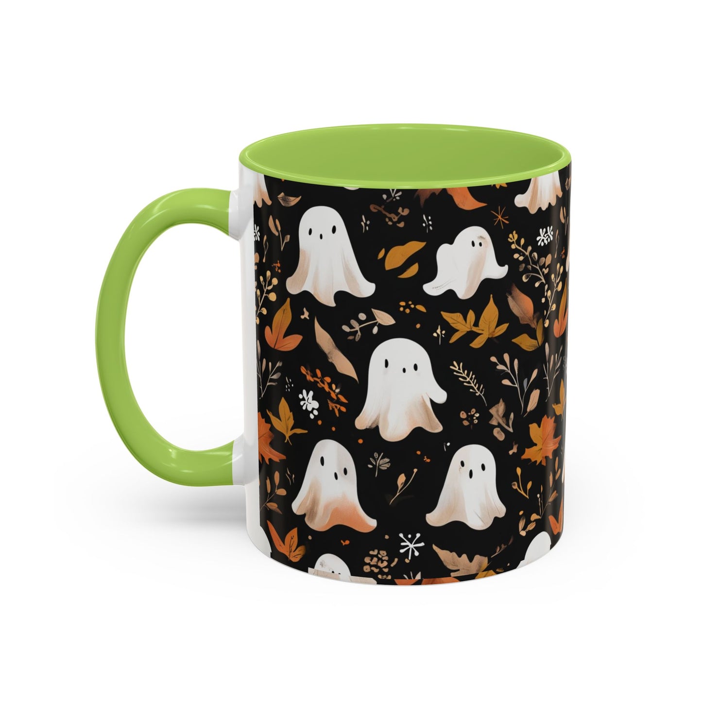 Halloween Ghost Coffee Mug, Cute Fall Mug, Spooky Drinkware, Autumn Gift, Ghost Decor, Accent Mug