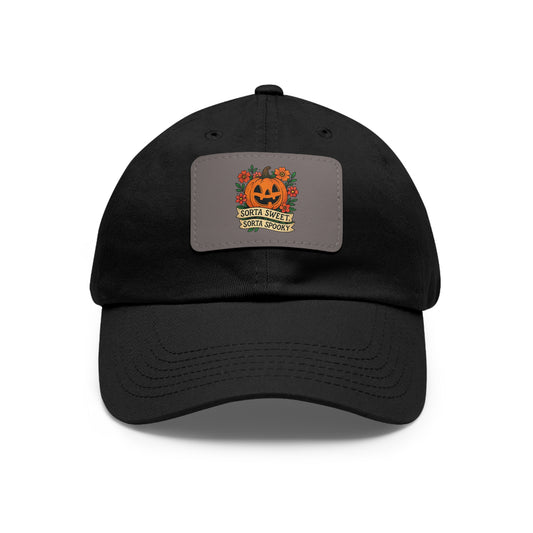 Cute Pumpkin Design – Sorta Sweet, Sorta Spooky Halloween Artwork Dad Hat