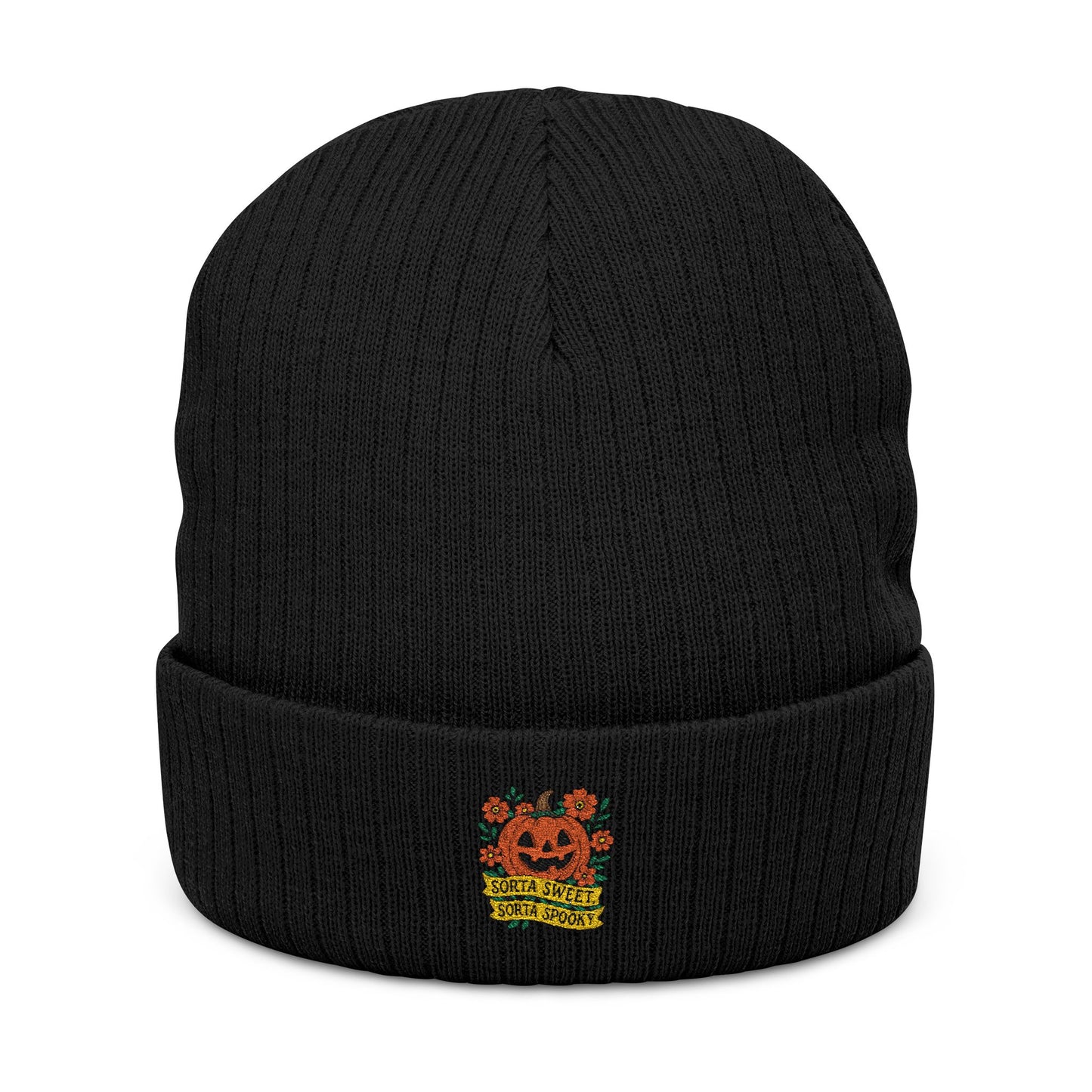 Cute Pumpkin Design – Sorta Sweet, Sorta Spooky Halloween Artwork Knit Cap