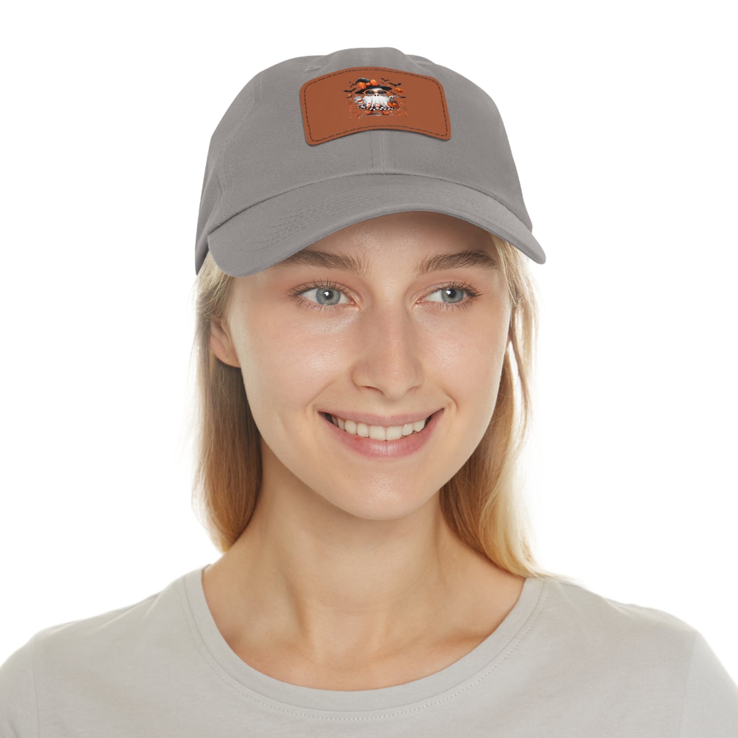 Cute Halloween Ghost T-Shirt | Trendy Witch Ghost Outfit | Spooky Fall Shirt for Women | Pumpkin Aesthetic Halloween Apparel Gift Dad Hat