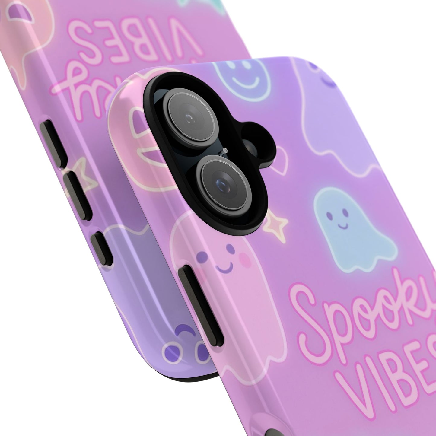Spooky Vibes Pastel Halloween Design | Cute Ghosts, Pumpkins & Bats Aesthetic Phone Cases