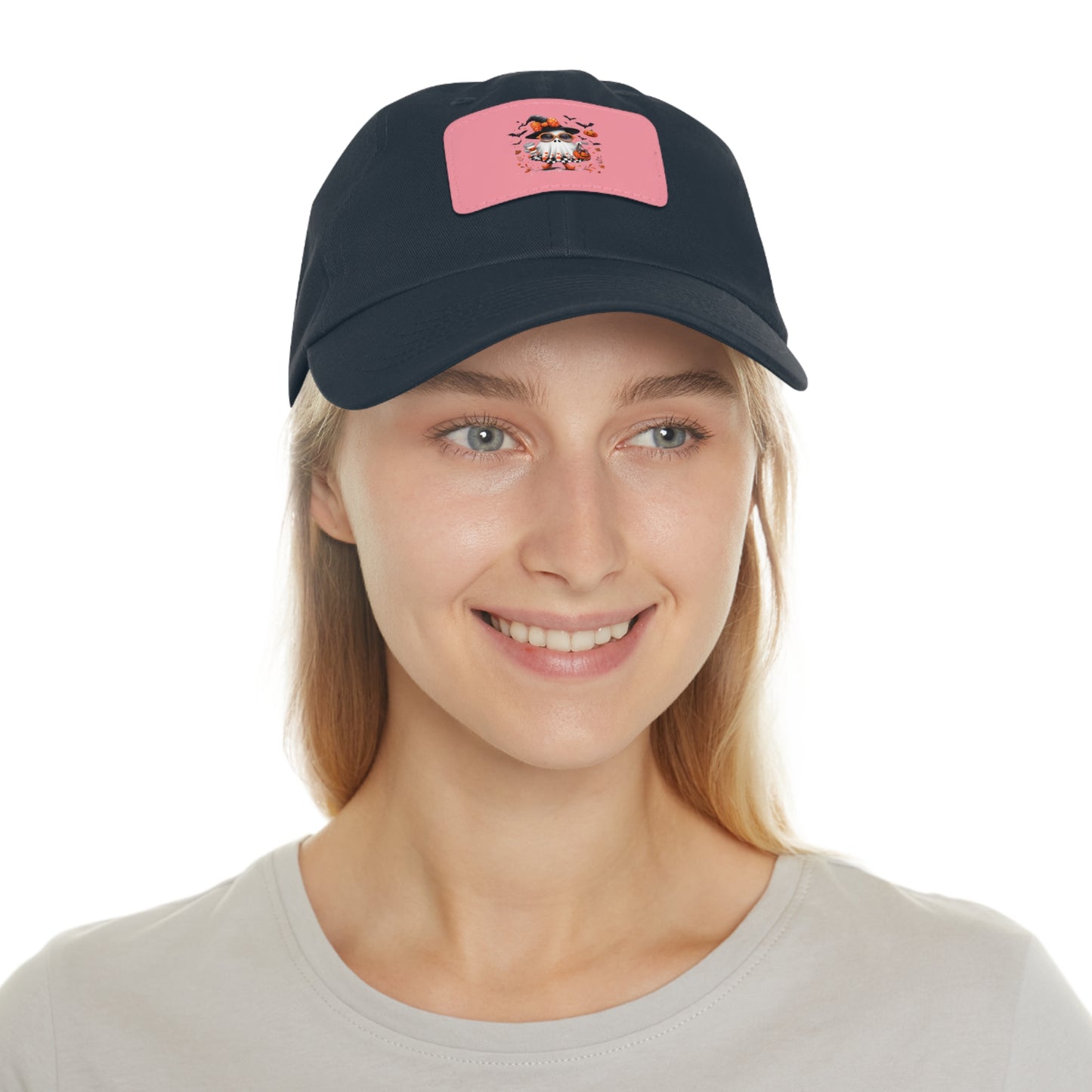 Cute Halloween Ghost T-Shirt | Trendy Witch Ghost Outfit | Spooky Fall Shirt for Women | Pumpkin Aesthetic Halloween Apparel Gift Dad Hat