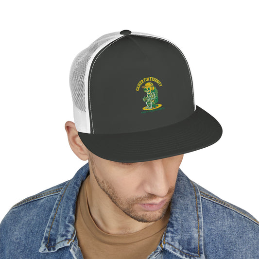 Vintage Embroidered 5 Panel Trucker Cap | Cool Casual Hat | Streetwear Accessory | Perfect Gift for Outdoors and Festivals, Adjustable, 5 Panel Trucker