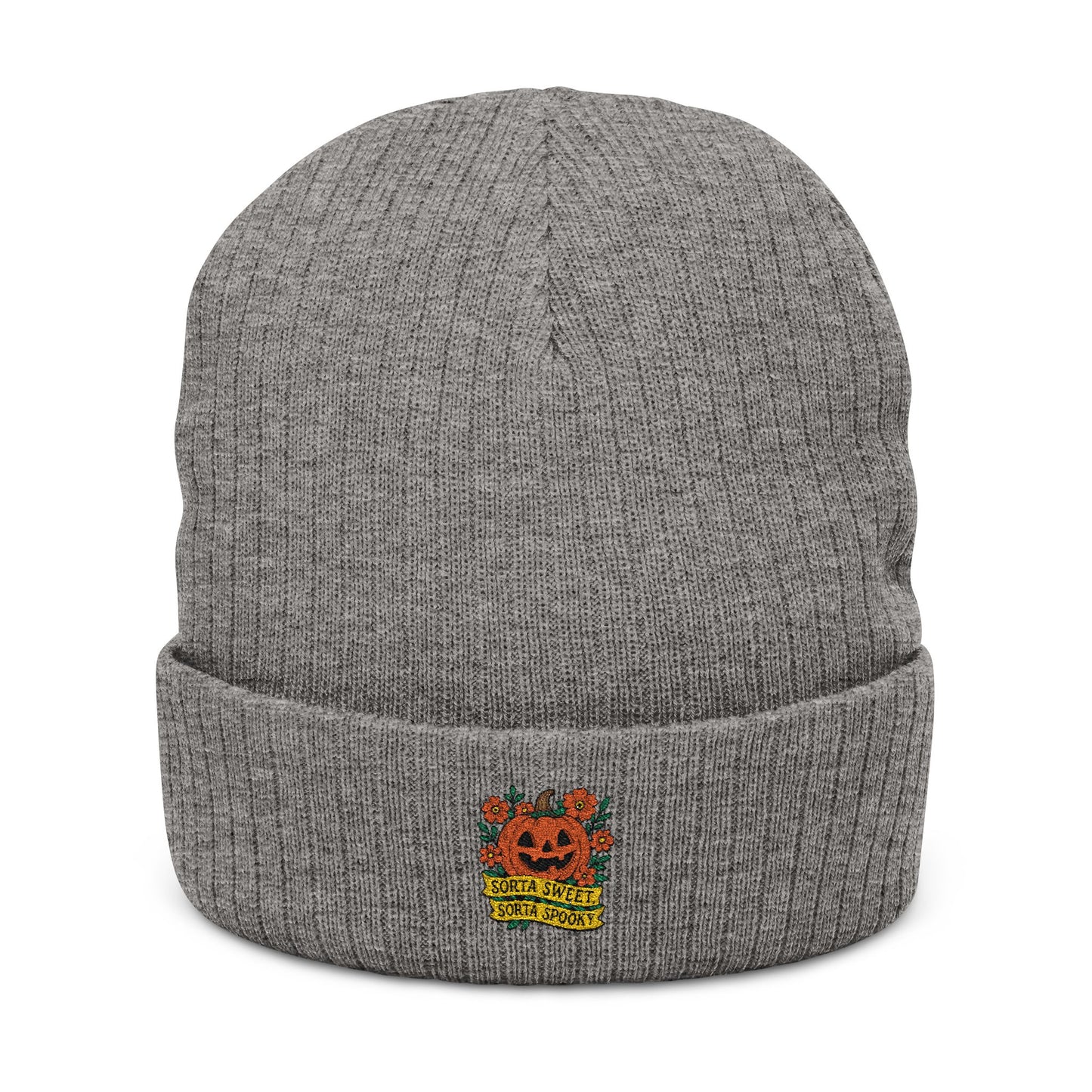 Cute Pumpkin Design – Sorta Sweet, Sorta Spooky Halloween Artwork Knit Cap