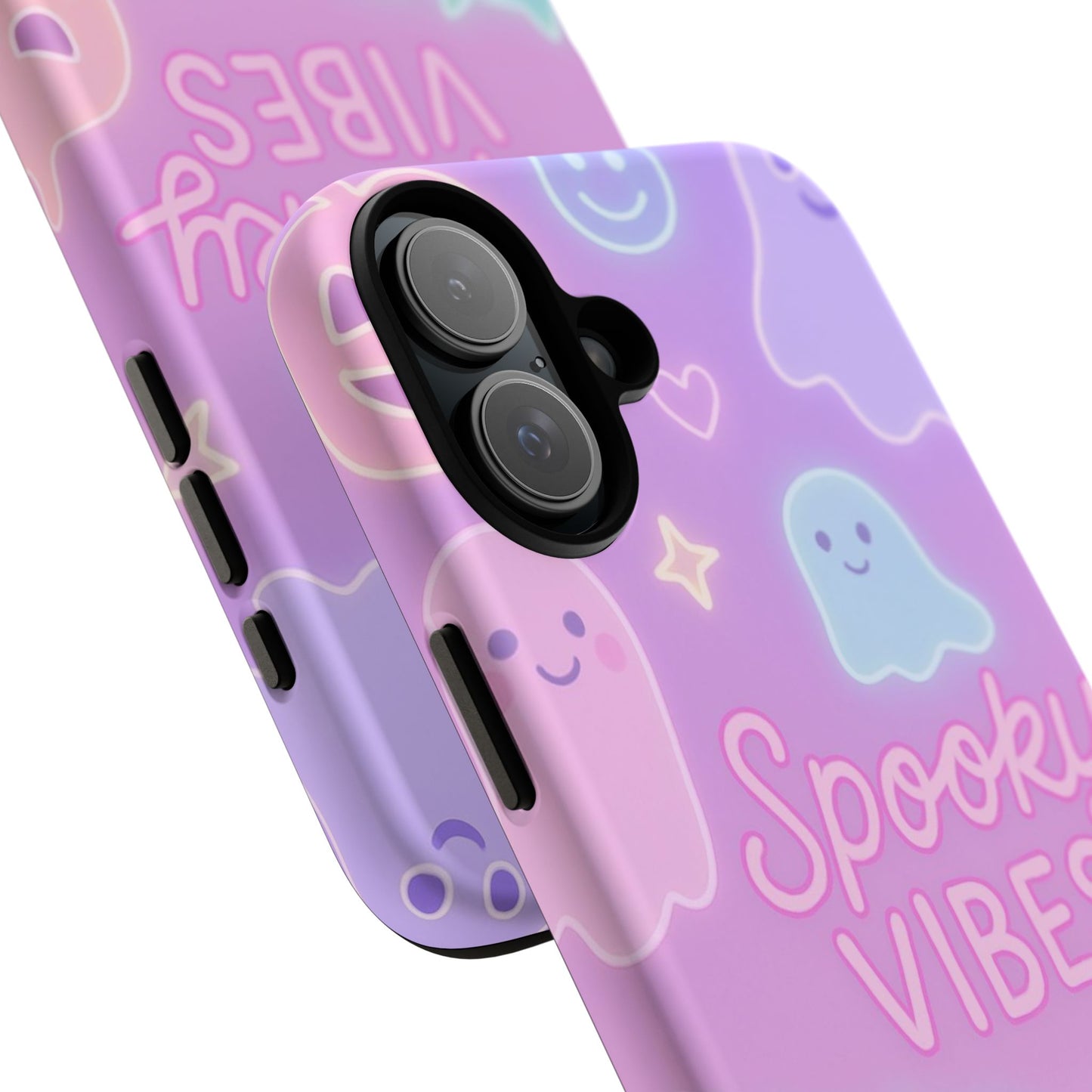 Spooky Vibes Pastel Halloween Design | Cute Ghosts, Pumpkins & Bats Aesthetic Phone Cases