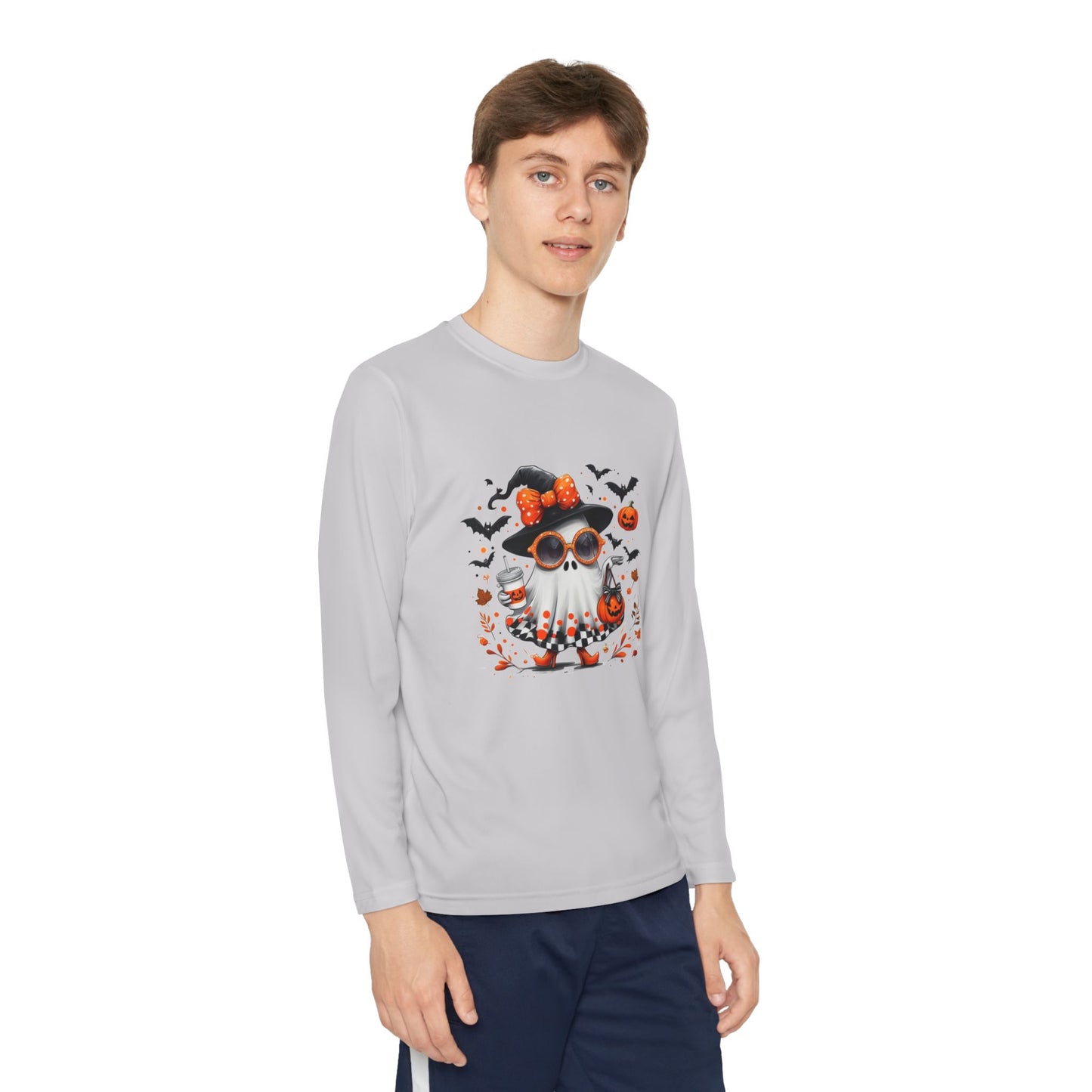 Cute Halloween Ghost  | Trendy Witch Ghost Outfit | Spooky Fall Shirt for Women | Pumpkin Aesthetic Halloween Apparel Gift