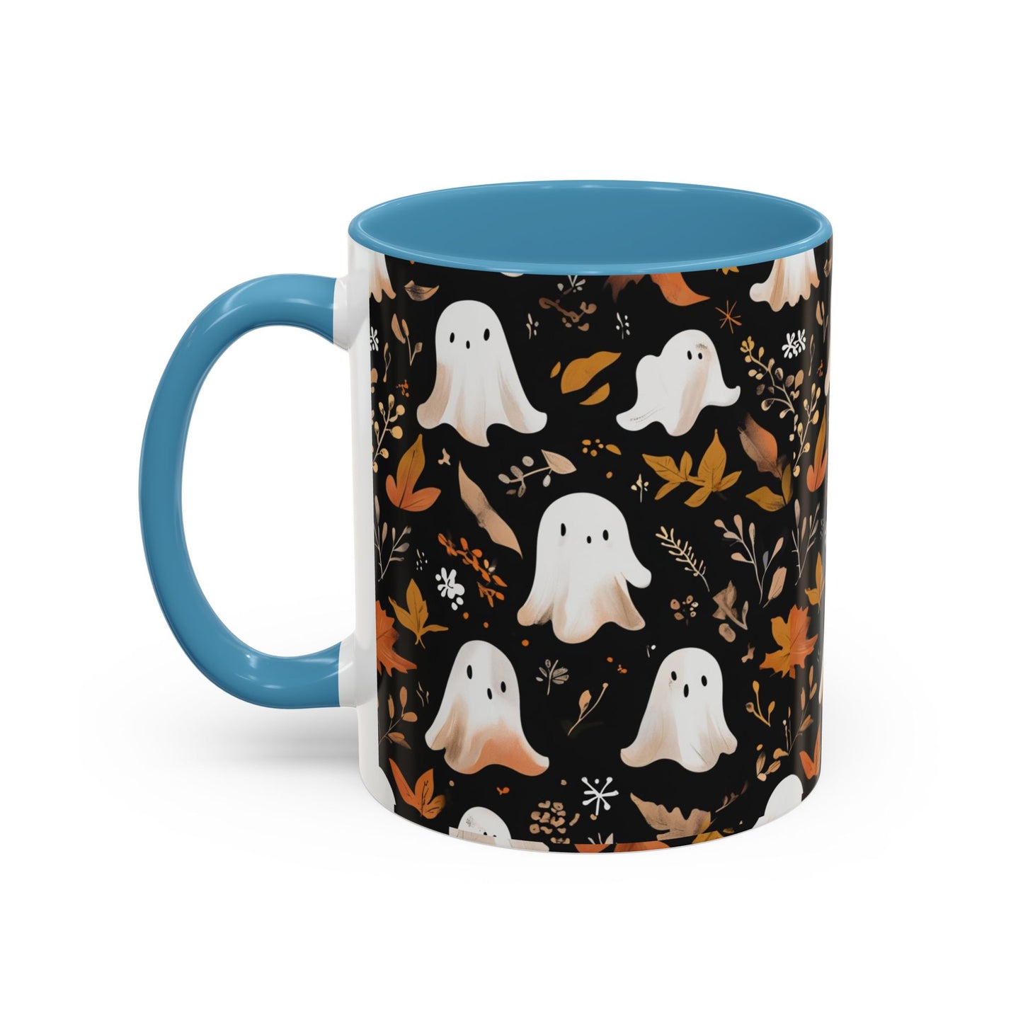 Halloween Ghost Coffee Mug, Cute Fall Mug, Spooky Drinkware, Autumn Gift, Ghost Decor, Accent Mug