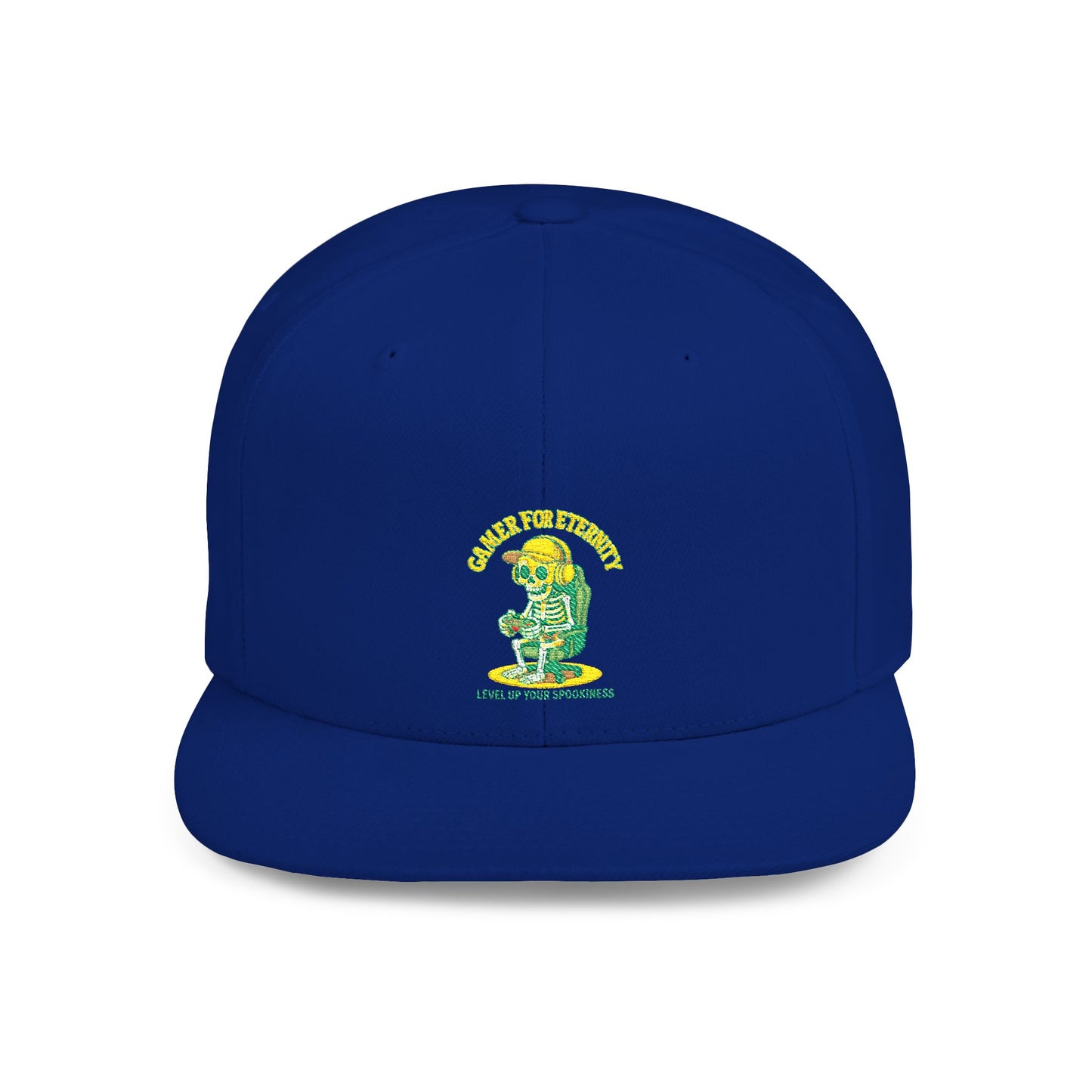 Trendy Flat Bill Snapback Hat, Casual Outdoor Cap, Custom Graphic Hat, Perfect for Summer Festivals, Streetwear Accessory, Snapback Cap