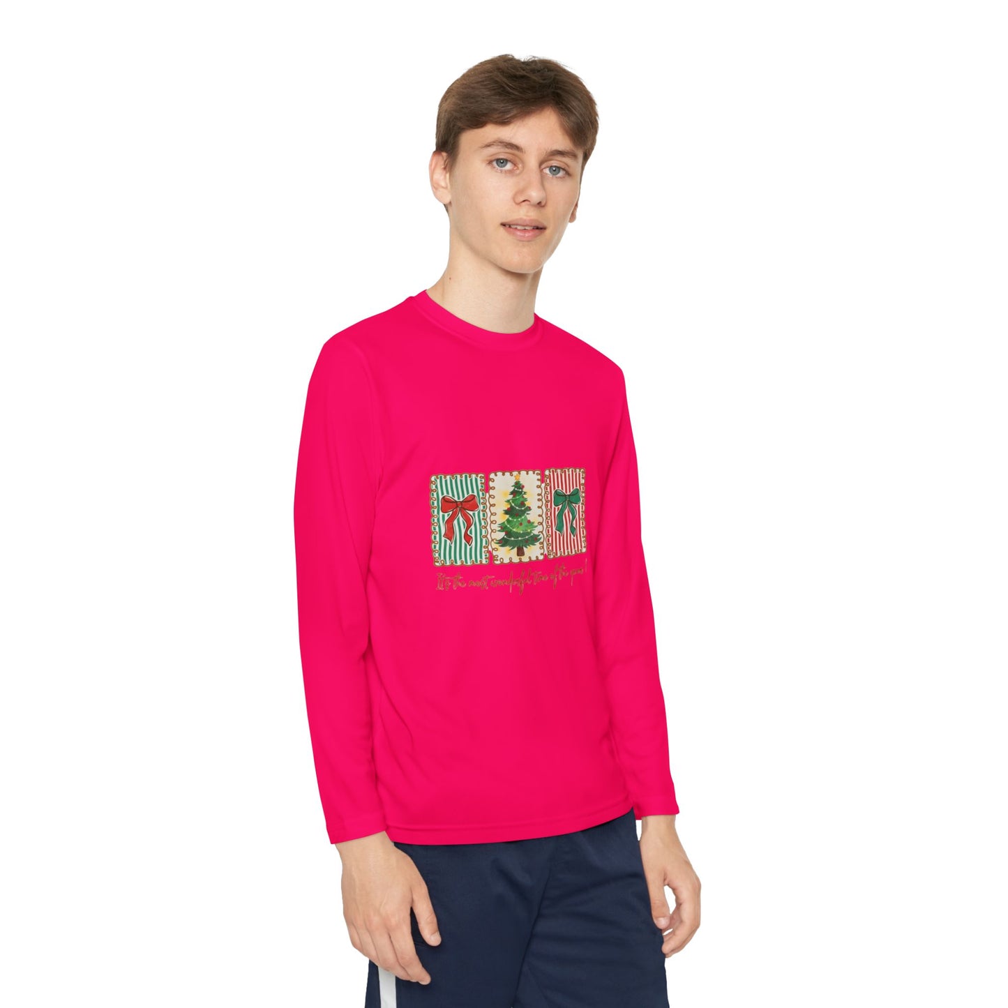 Festive Christmas Tree & Bow Design | It’s the Most Wonderful Time of the Year – Holiday Shirt, Mug, Tote & Home Decor