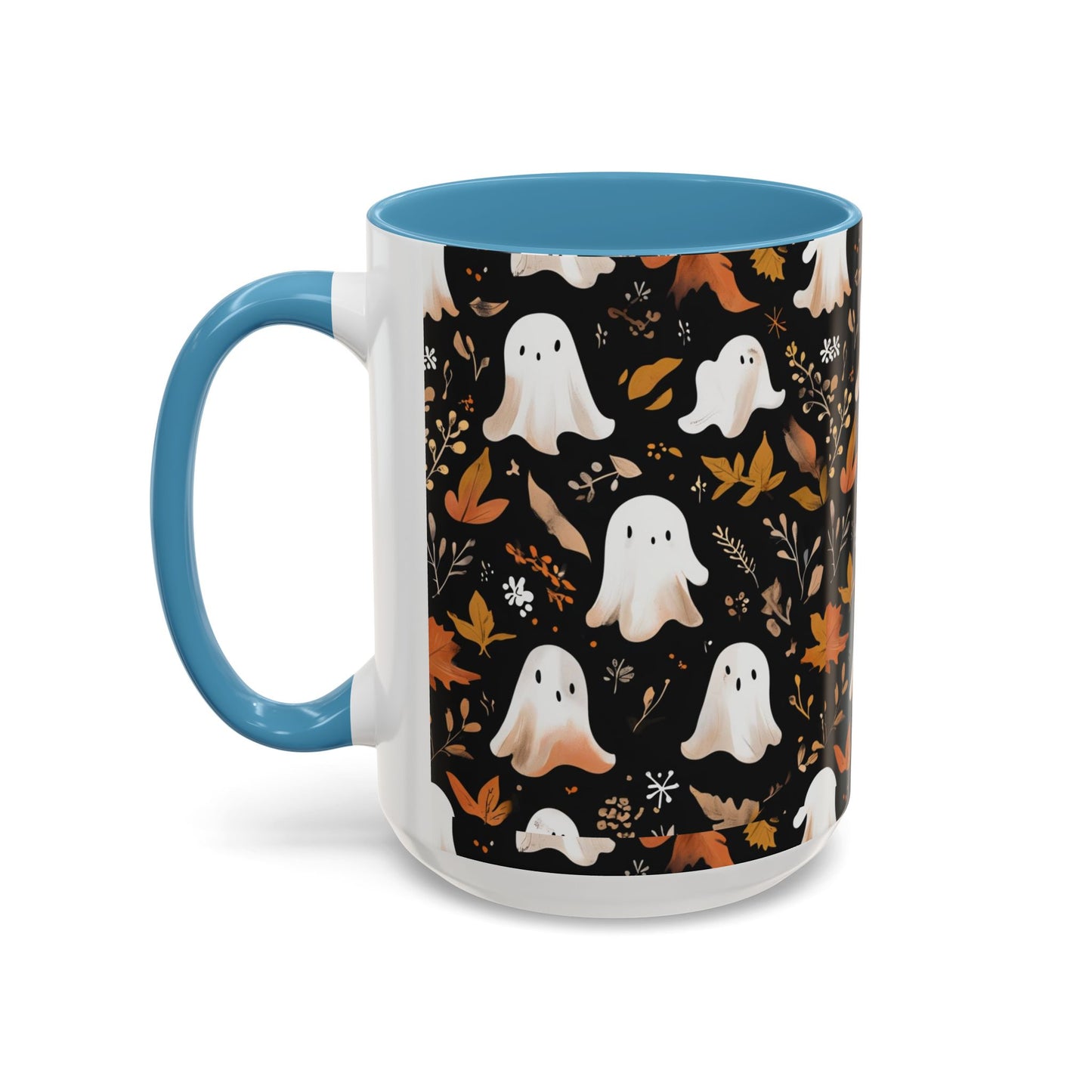 Halloween Ghost Coffee Mug, Cute Fall Mug, Spooky Drinkware, Autumn Gift, Ghost Decor, Accent Mug