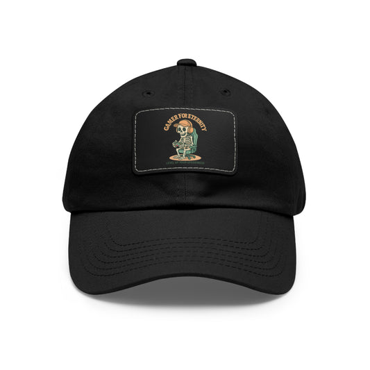 Stylish Dad Hat with Leather Patch - Casual Fashion, Everyday Wear, Beanies, Father's Day Gift, Outdoor Adventures, Dad Hat