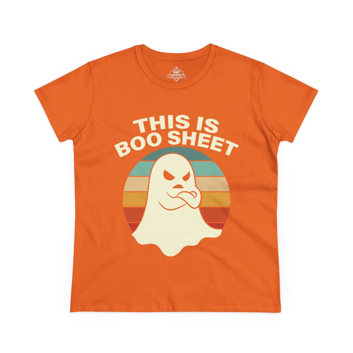 This Is Boo Sheet Funny Halloween | Sarcastic Ghost Shirt for Spooky Season | Retro Ghost Graphic Tee for Men & Women