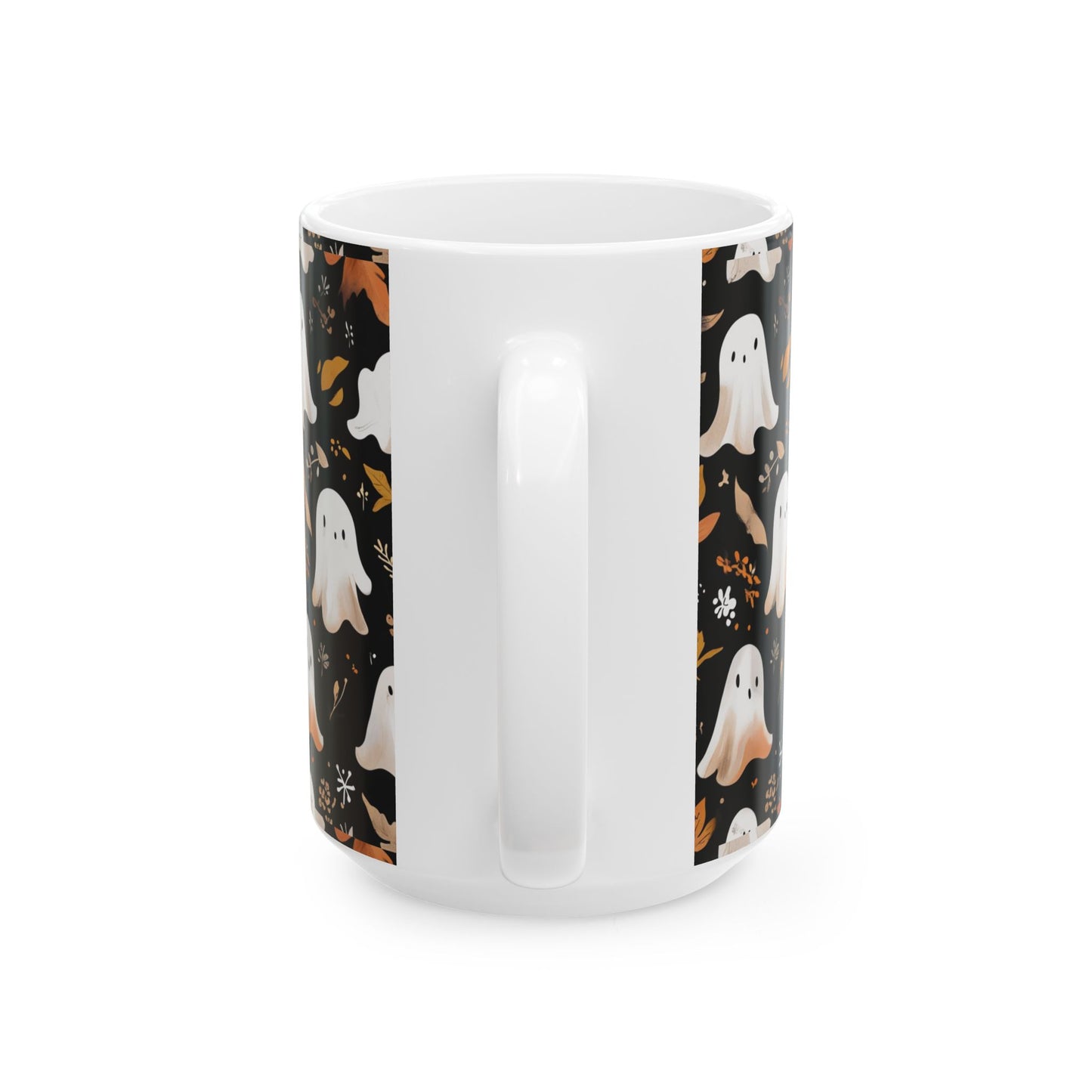Halloween Ghost Ceramic Mug, Autumn Coffee Cup, Cute Ghost Mug, Fall Decor, Spooky Mug, Gift for Halloween Lovers, Ceramic Mug