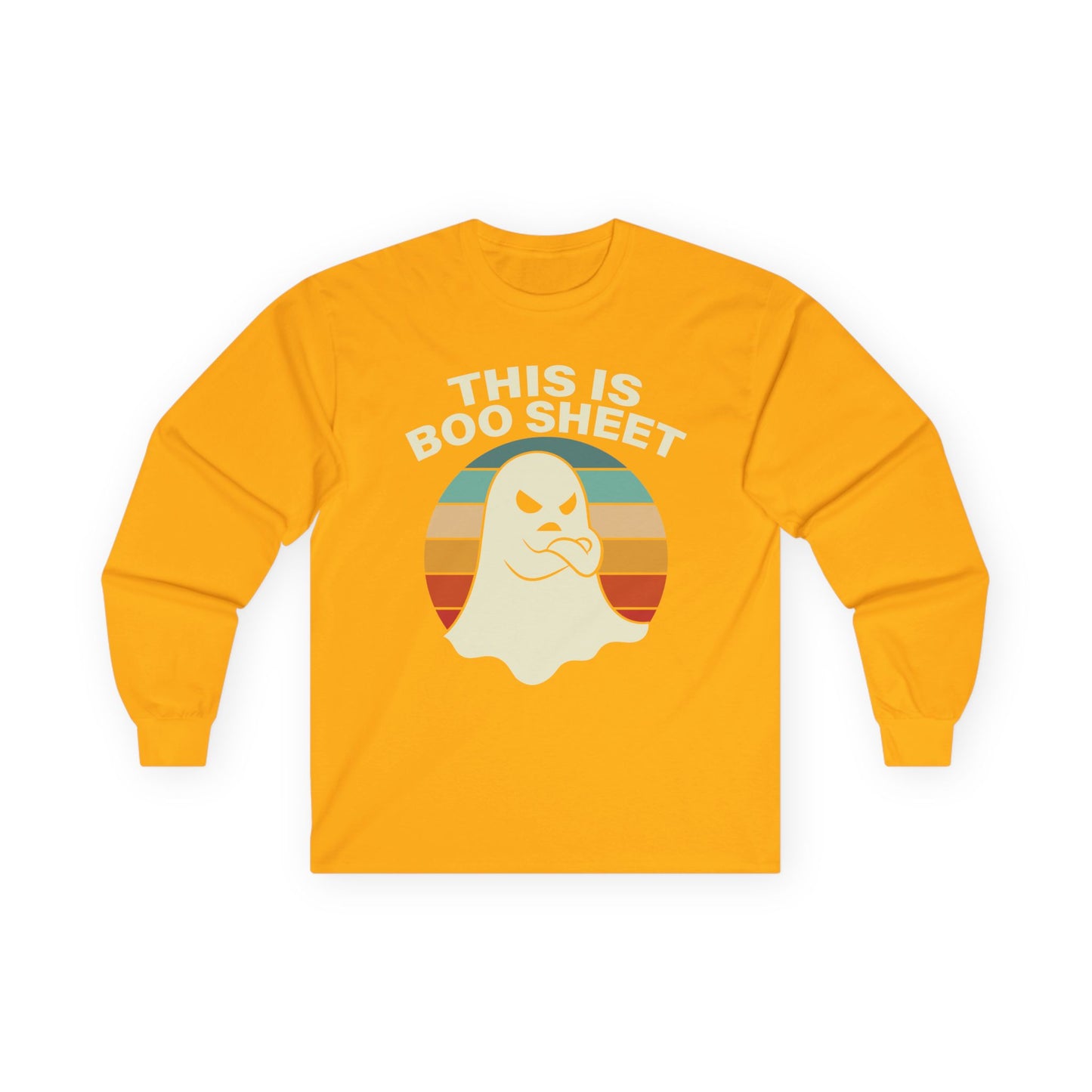 This Is Boo Sheet Funny Halloween T‑Shirt | Sarcastic Ghost Shirt for Spooky Season | Retro Ghost Graphic Tee for Men & Women