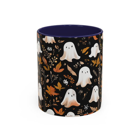 Halloween Ghost Coffee Mug, Cute Fall Mug, Spooky Drinkware, Autumn Gift, Ghost Decor, Accent Mug