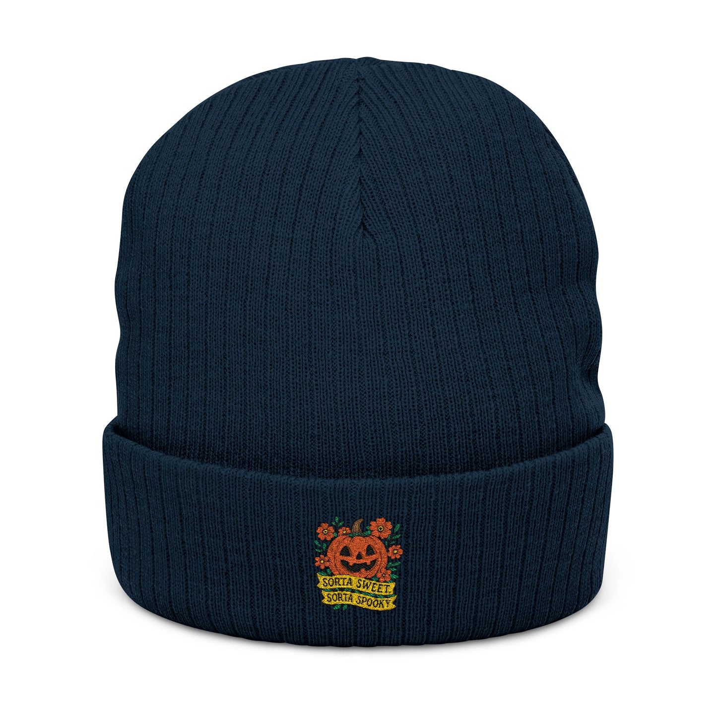Cute Pumpkin Design – Sorta Sweet, Sorta Spooky Halloween Artwork Knit Cap
