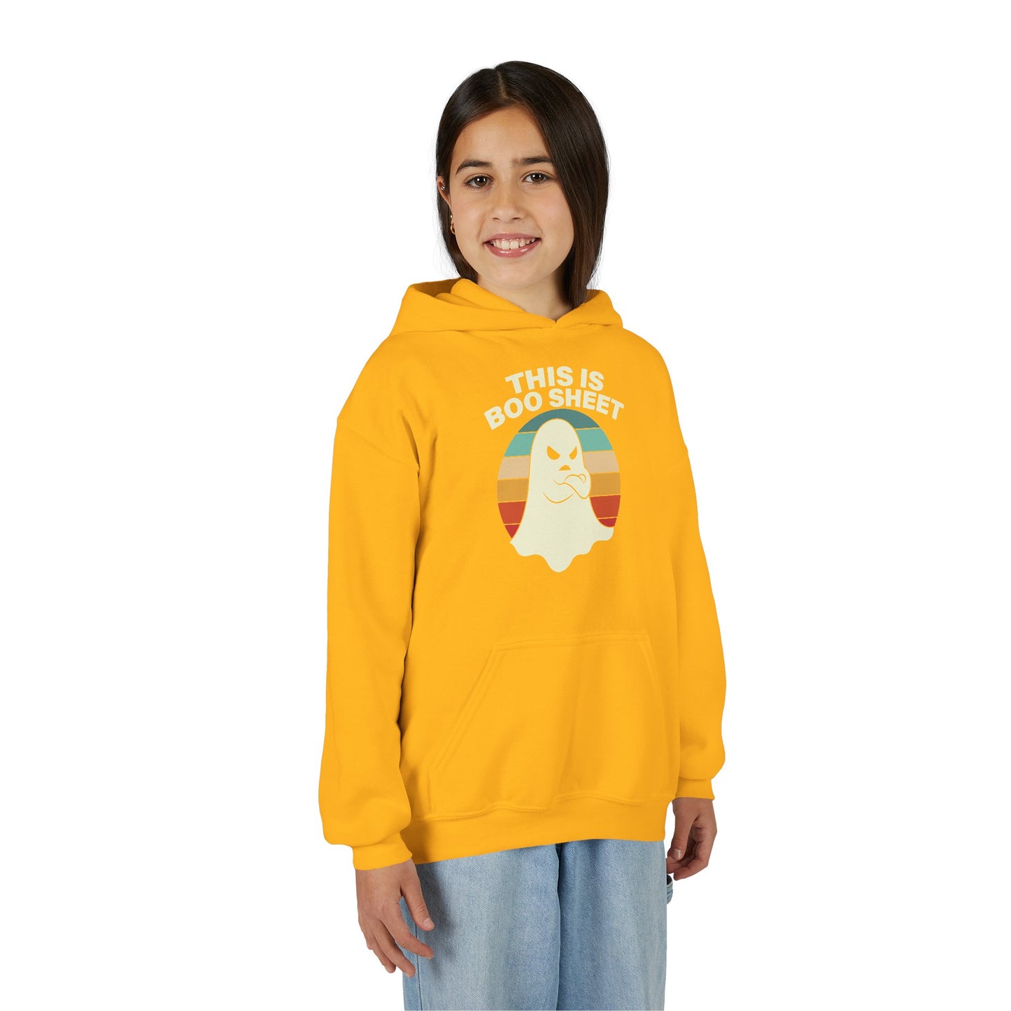 This Is Boo Sheet Funny Halloween T‑Shirt | Sarcastic Ghost Shirt for Spooky Season | Retro Ghost Graphic Tee for Men & Women Kids Hoodie