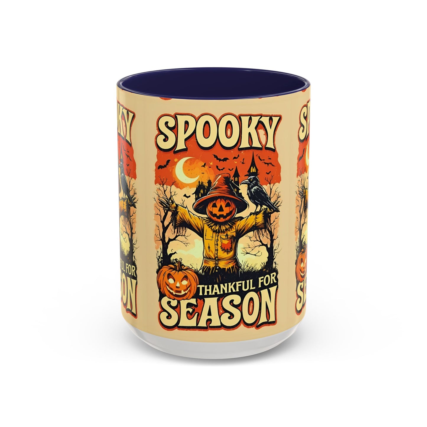 Spooky Thankful for the Season Mug π | Cute Pumpkin Halloween Coffee Cup Accent Mug