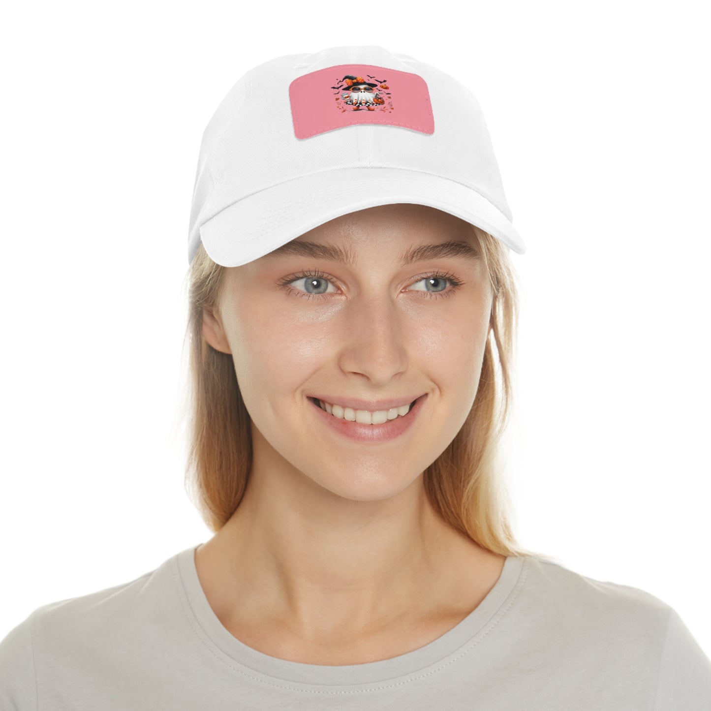 Cute Halloween Ghost T-Shirt | Trendy Witch Ghost Outfit | Spooky Fall Shirt for Women | Pumpkin Aesthetic Halloween Apparel Gift Dad Hat