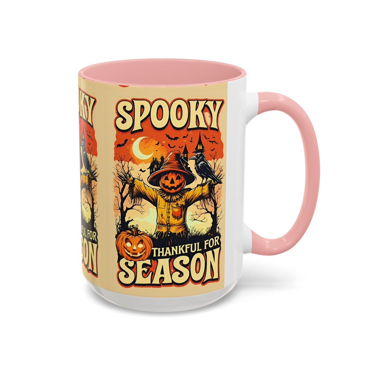 Spooky Thankful for the Season Mug π | Cute Pumpkin Halloween Coffee Cup Accent Mug
