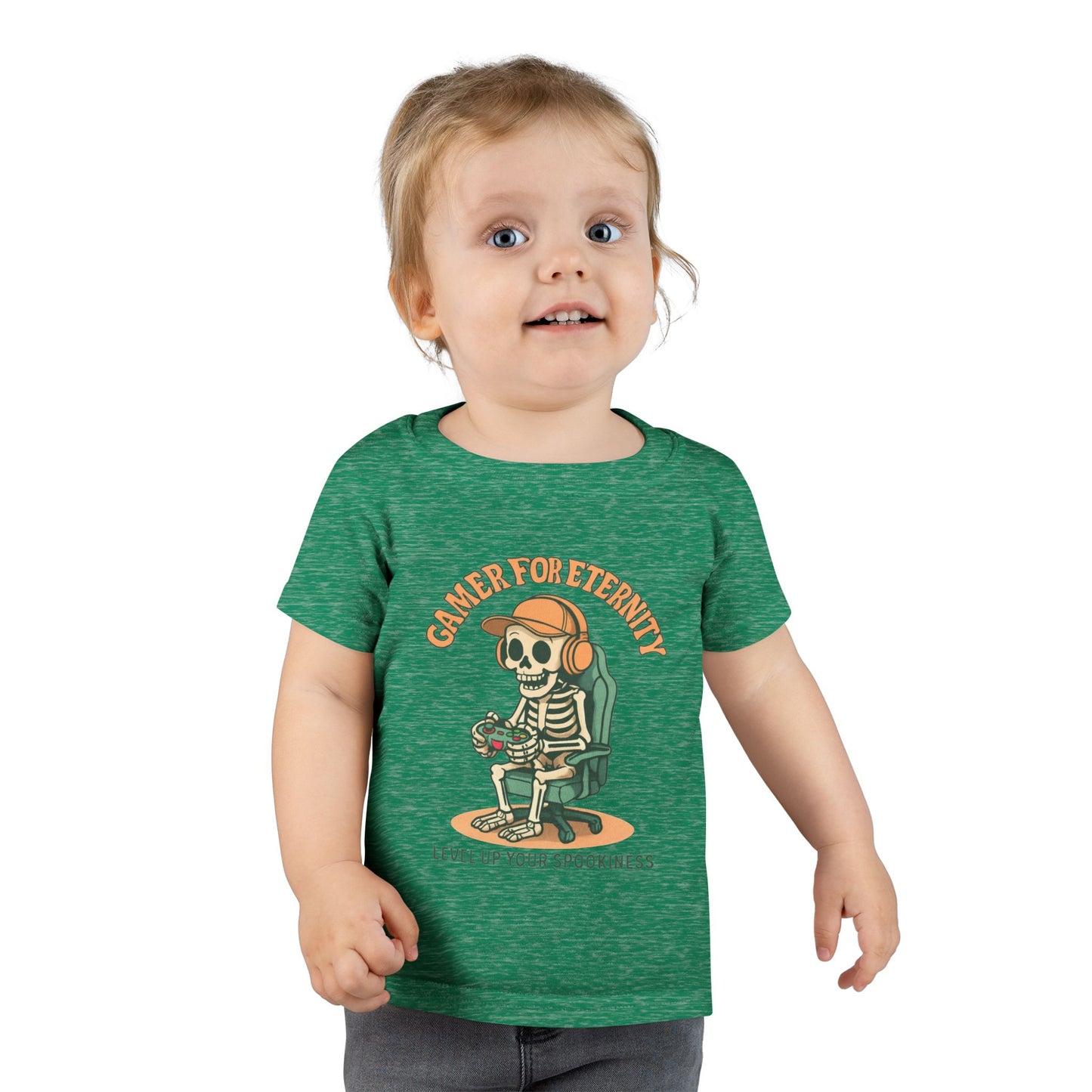 Toddler Skeleton Gamer T-Shirt, Cute Kids Tee, Halloween Costume, Birthday Gift, Casual Wear, Funny Toddler Shirt, Toddler T-Shirt